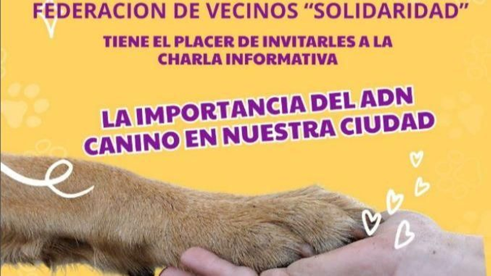Detalle del cartel anunciador de la jornada.