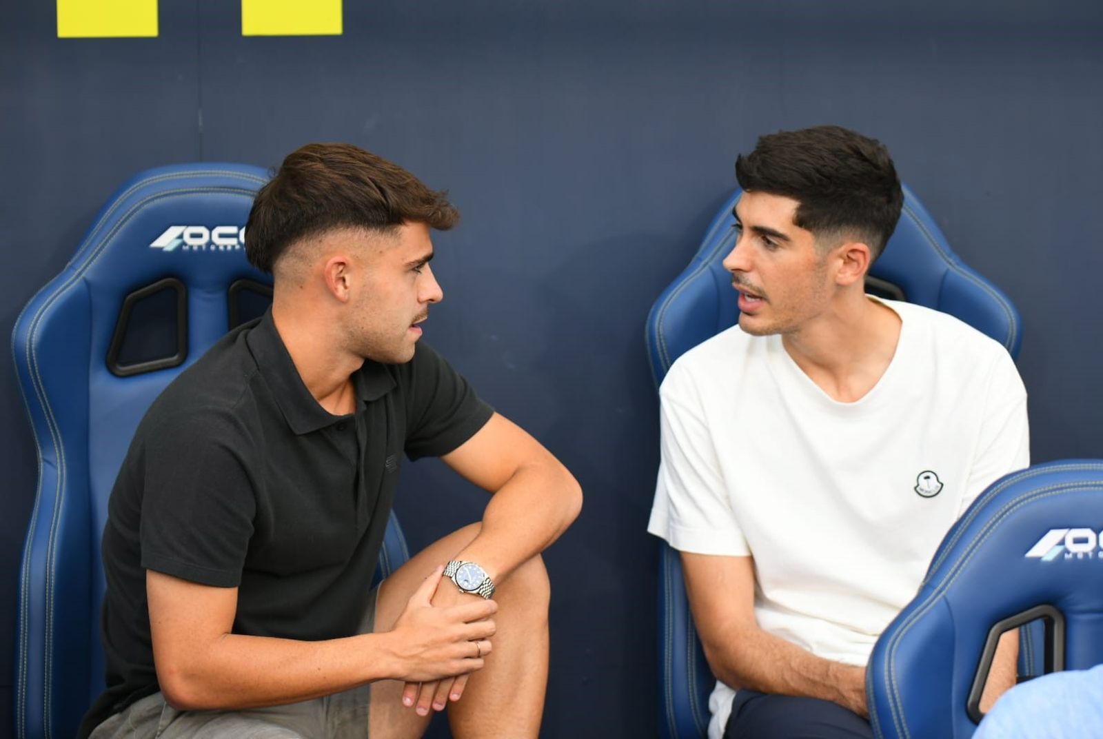 Melendo (i) y Carlos Fernández.