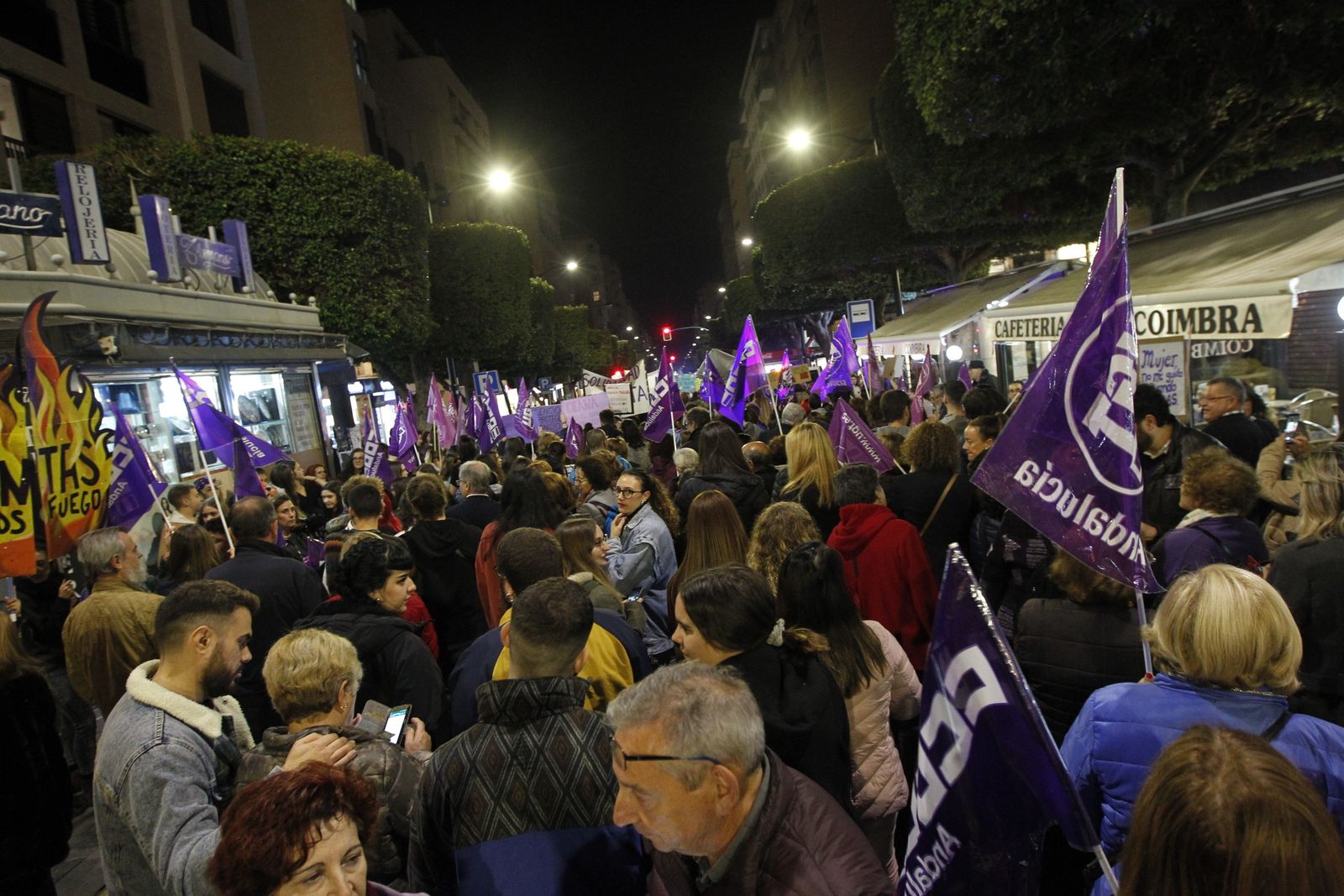 Manifestación Día Mundial contra la Violencia de Género. Almería
