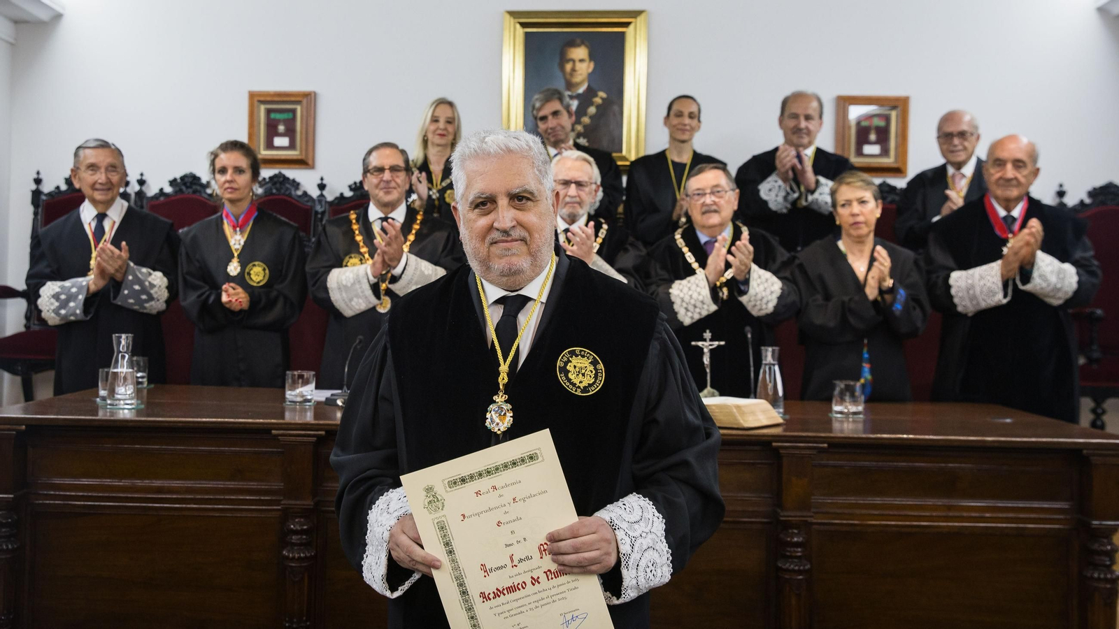 Imagen durante la toma de posesión de Alfonso Labella Medina