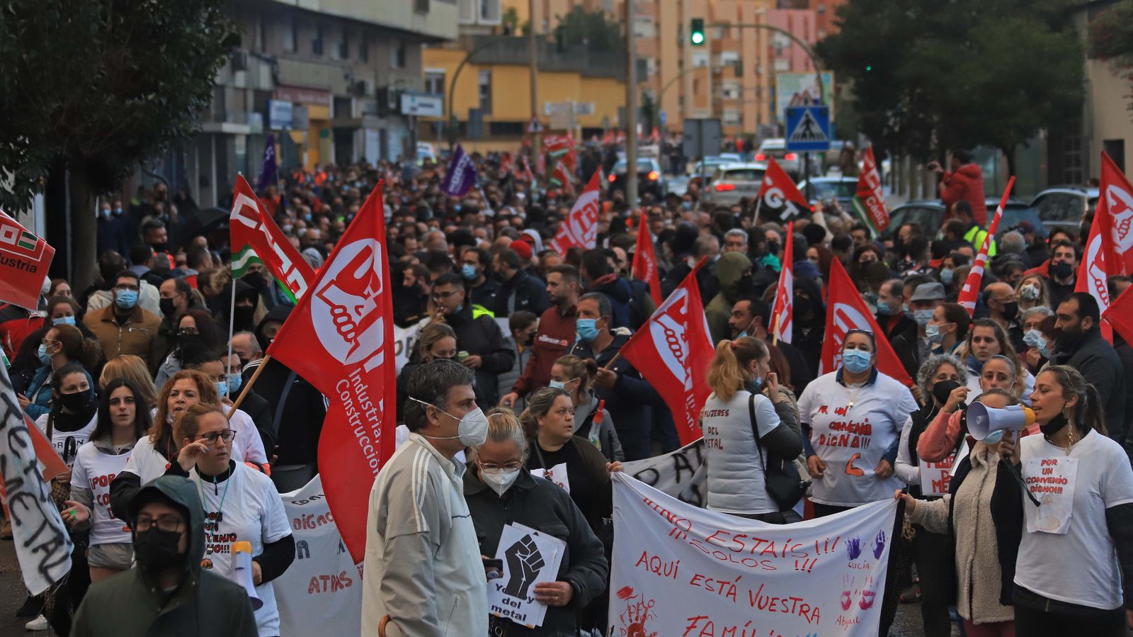 Fotos de la manifestación del metal en Algeciras