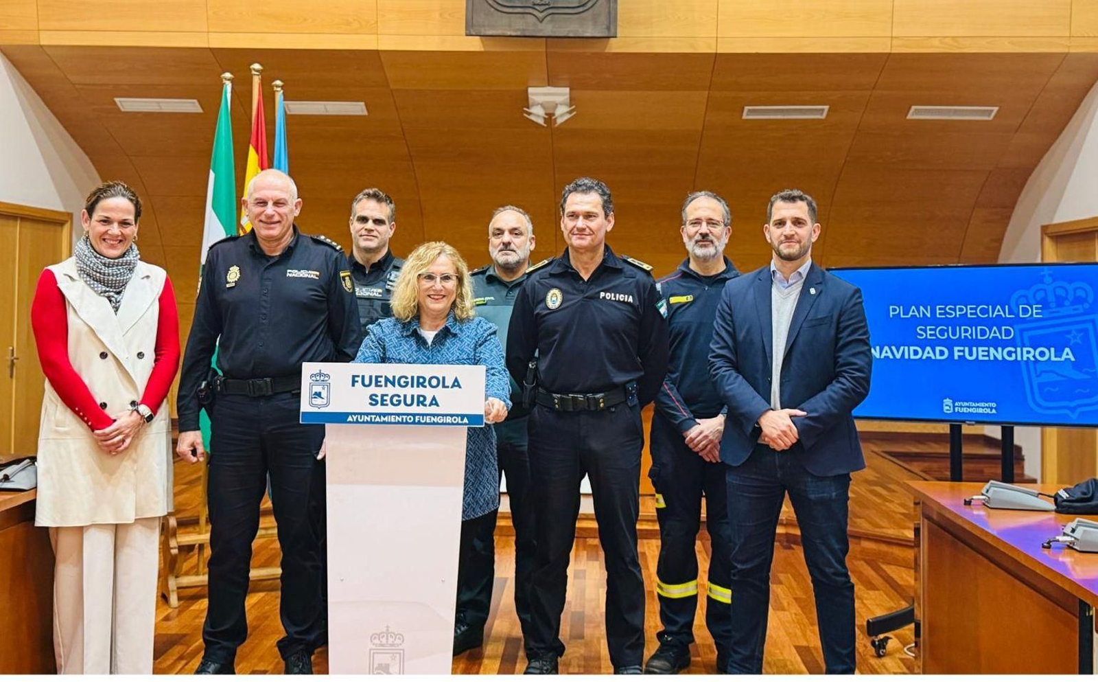 La celebración de la Junta Local de Seguridad.