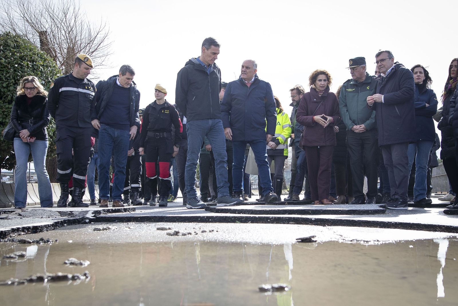 Fotos: Pedro Sánchez visita Huétor Tájar para comprobar los daños de la borrasca Leonardo
