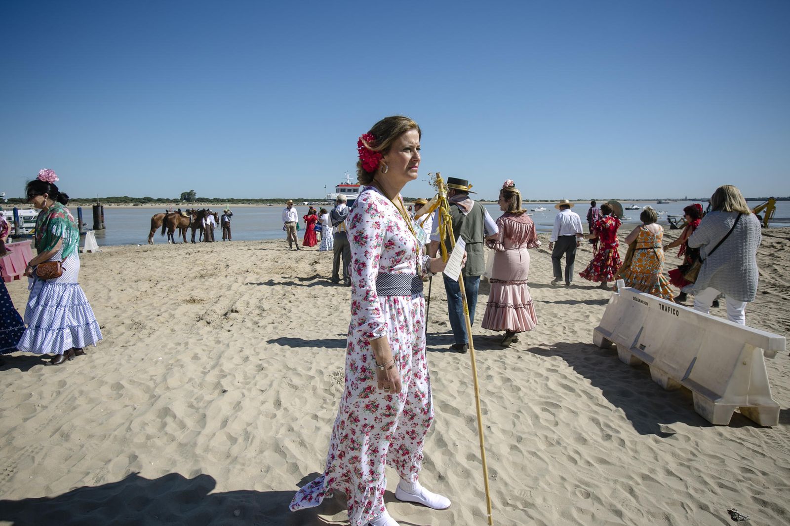 La hermandad de Sanlúcar cruza Bajo de Guía