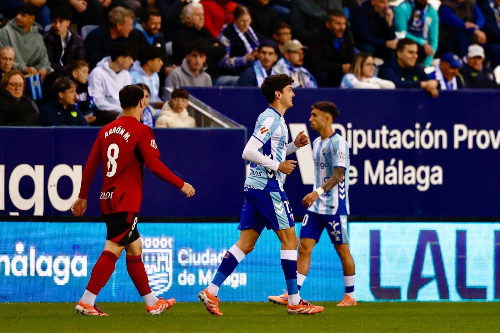 El Málaga CF-Mirandés, en fotos