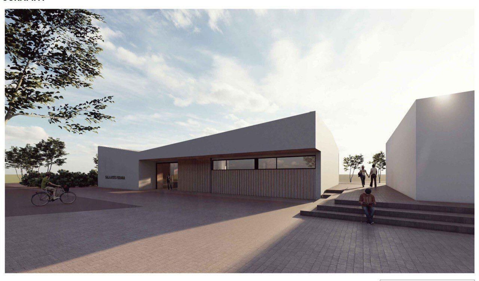 Maqueta de la Sala de las Artes de Fidiana.