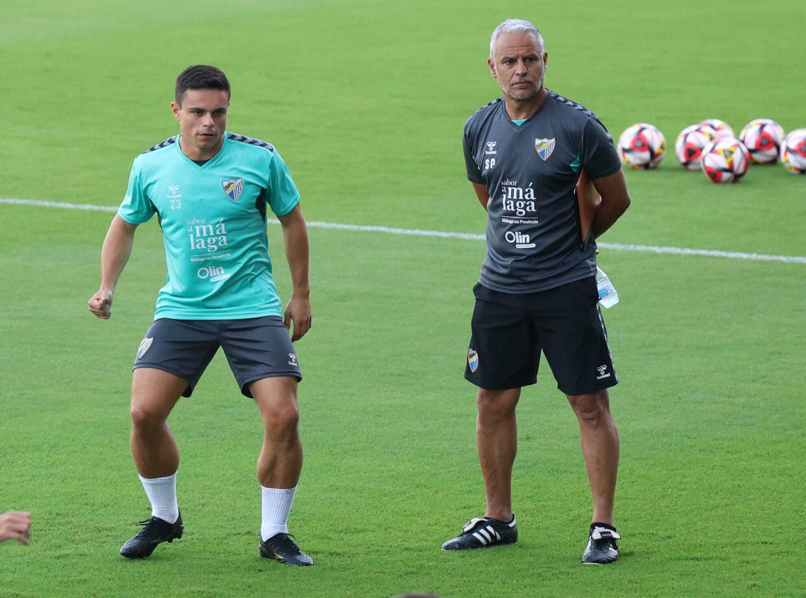 Las fotos del Málaga ultimando su cita con el Recreativo Granada