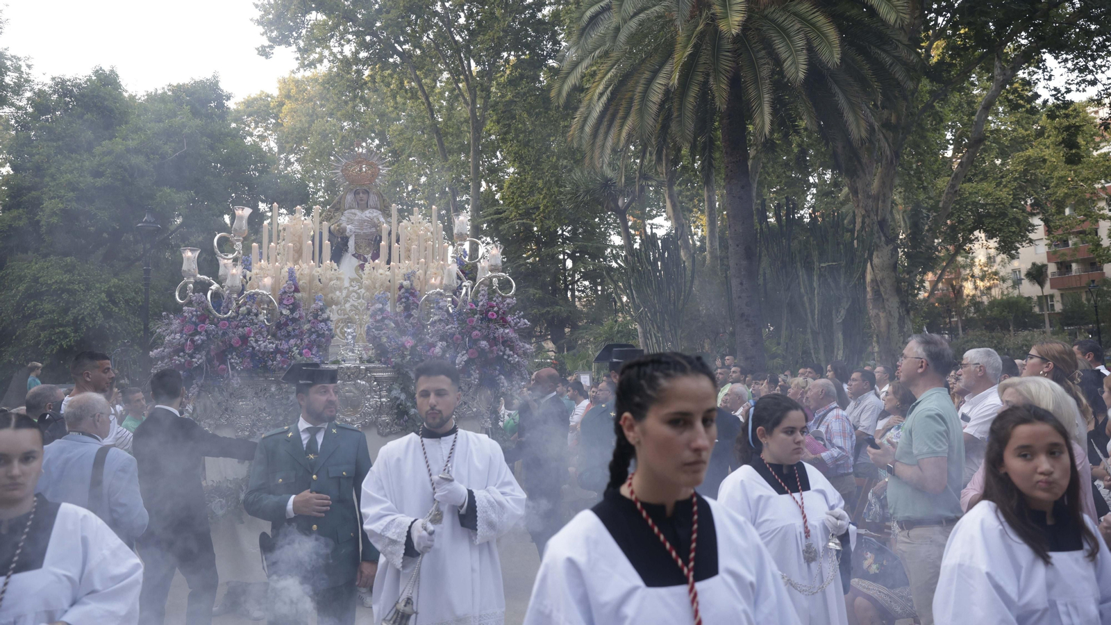 La Magna Mariana de Algeciras por el Parque María Cristina, en imágenes
