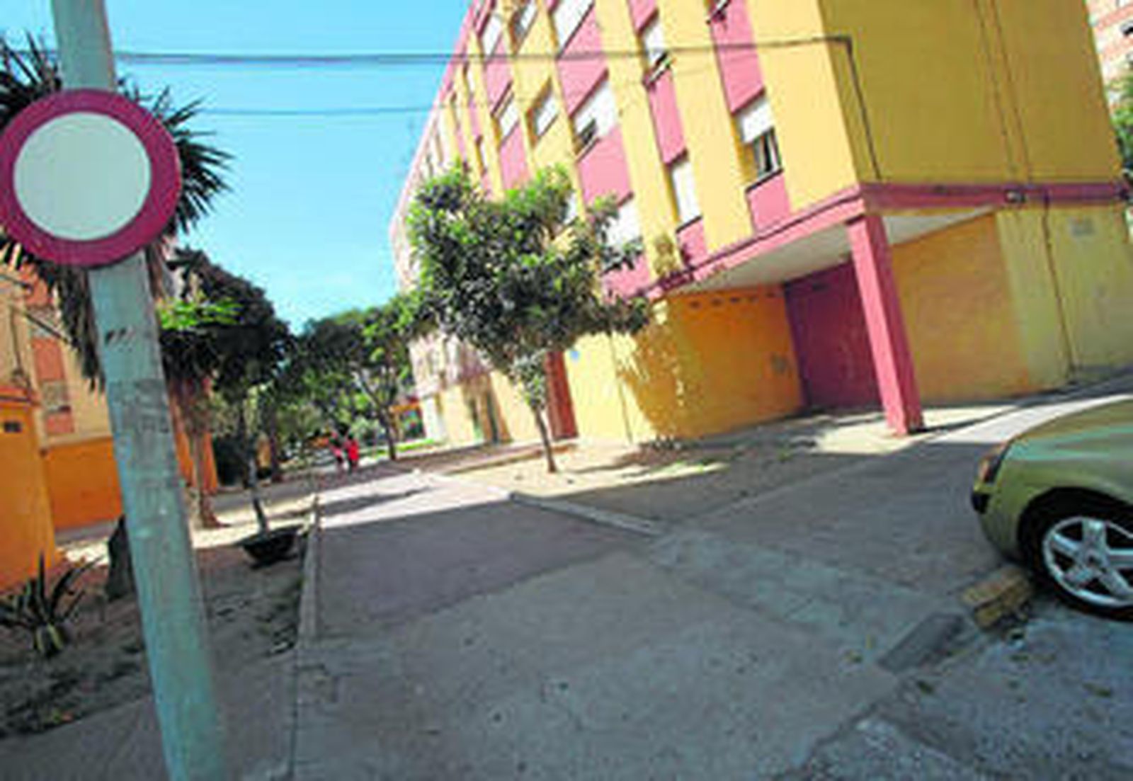 Imagen de la calle del Valle, donde la circulación está prohibida.