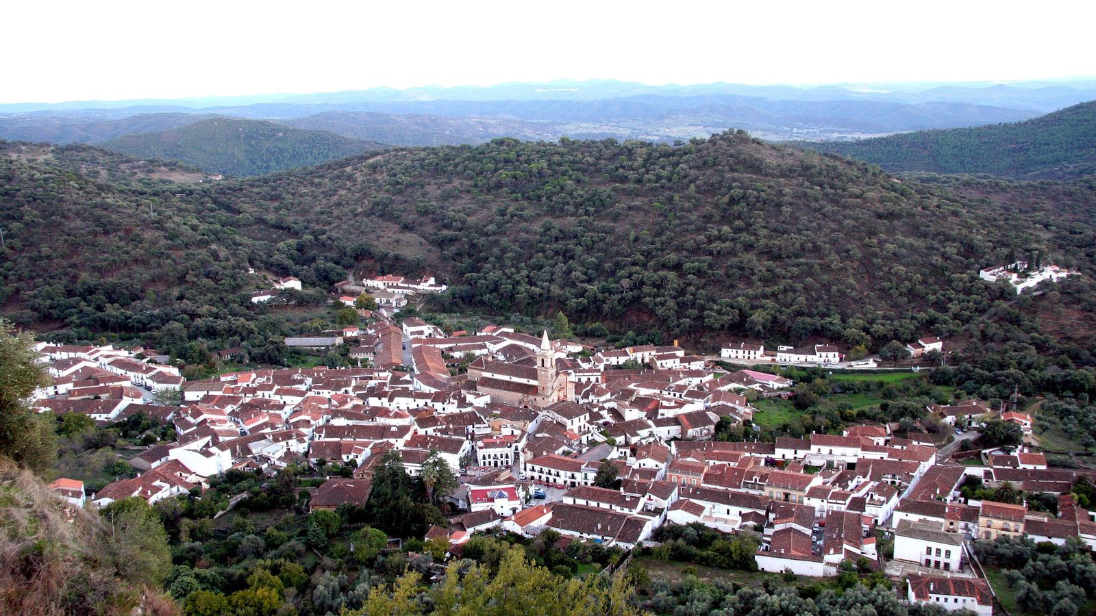 Vista aérea de Alájar