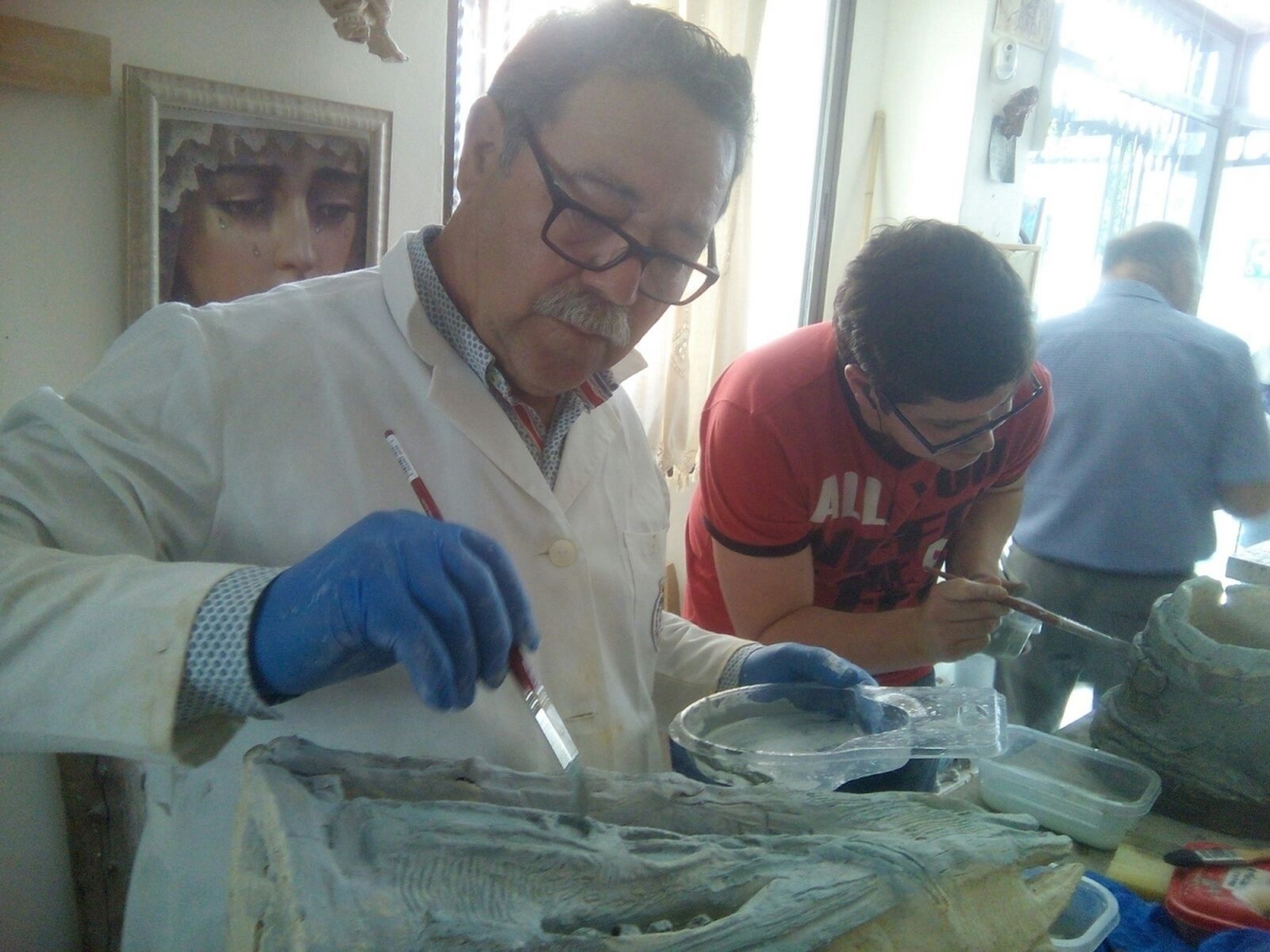 Imagen de uno de los talleres de la entidad expuesta en la muestra digital.