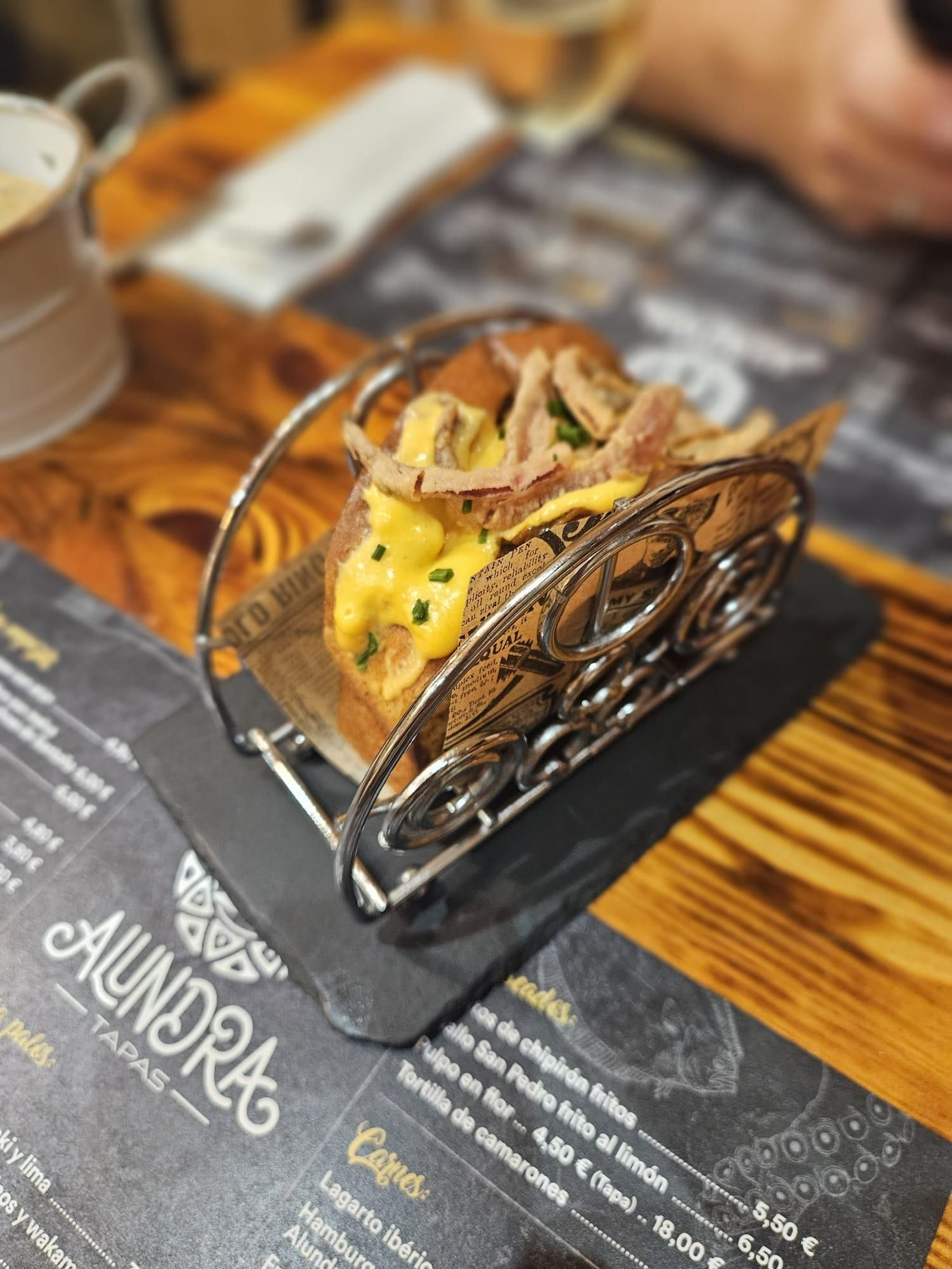 Tapa ganadora en la IV Ruta del Ibérico de Los Barrios