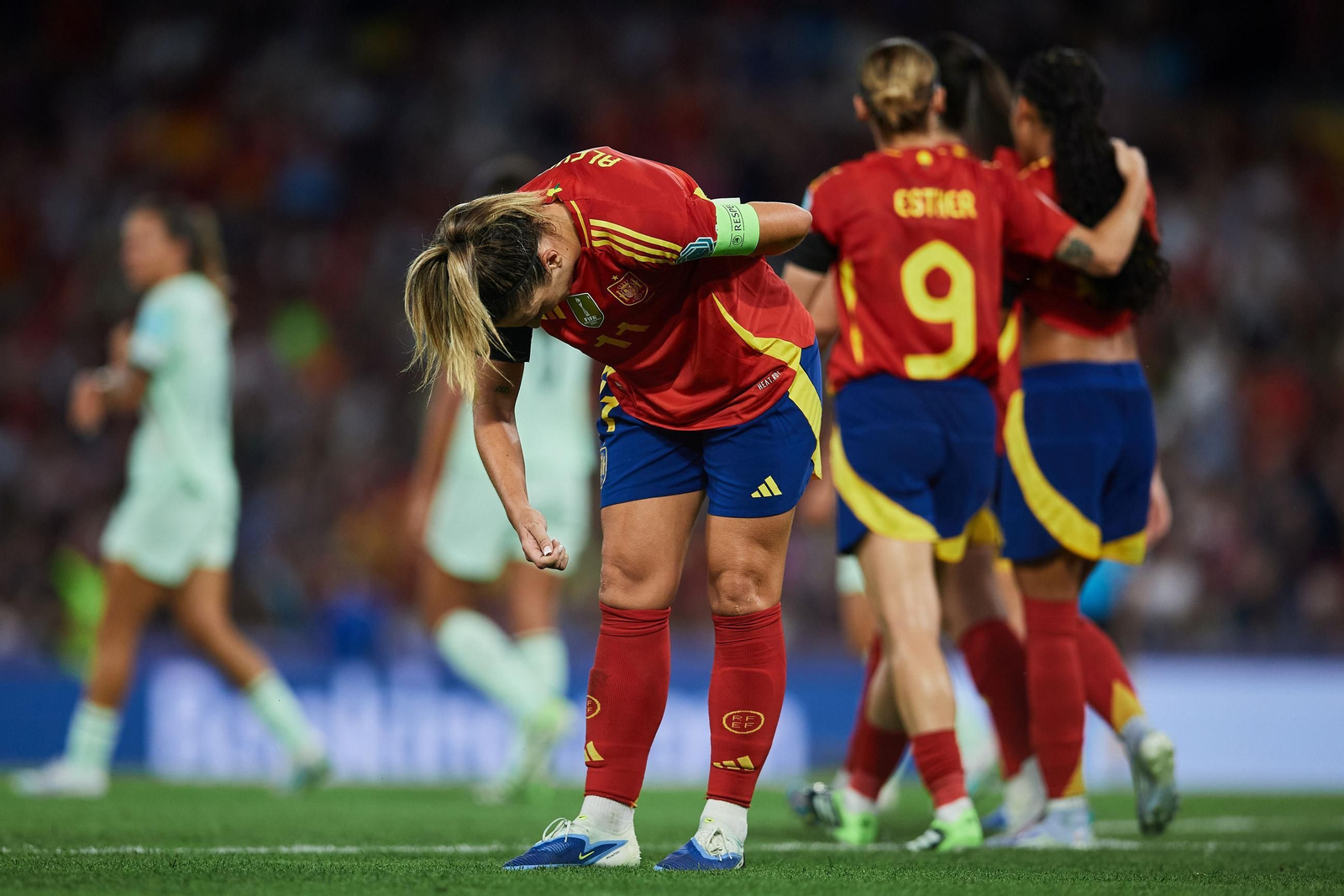 Las fotos del España - Portugal en la Eurocopa femenina