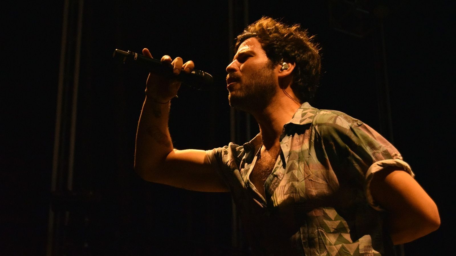 Willy Bárcenas, en un momento de la actuación.