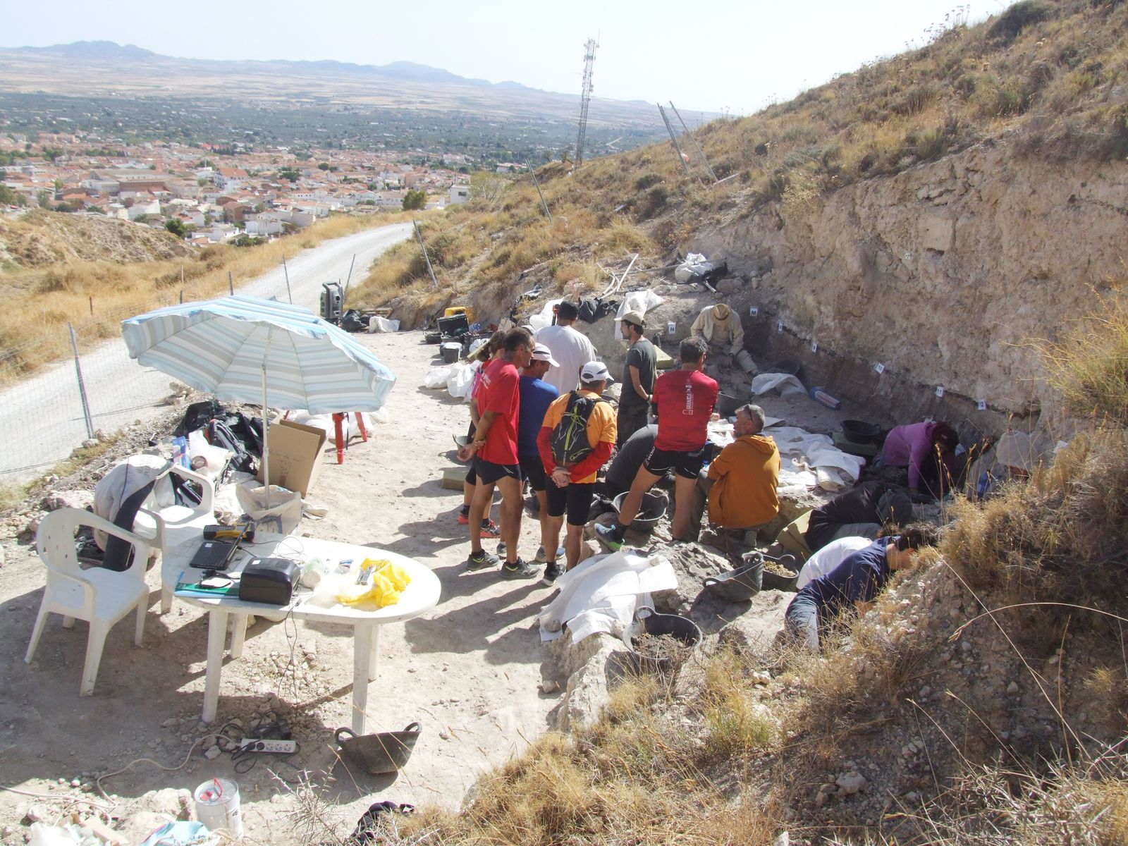 Trabajos en el yacimiento Baza 1