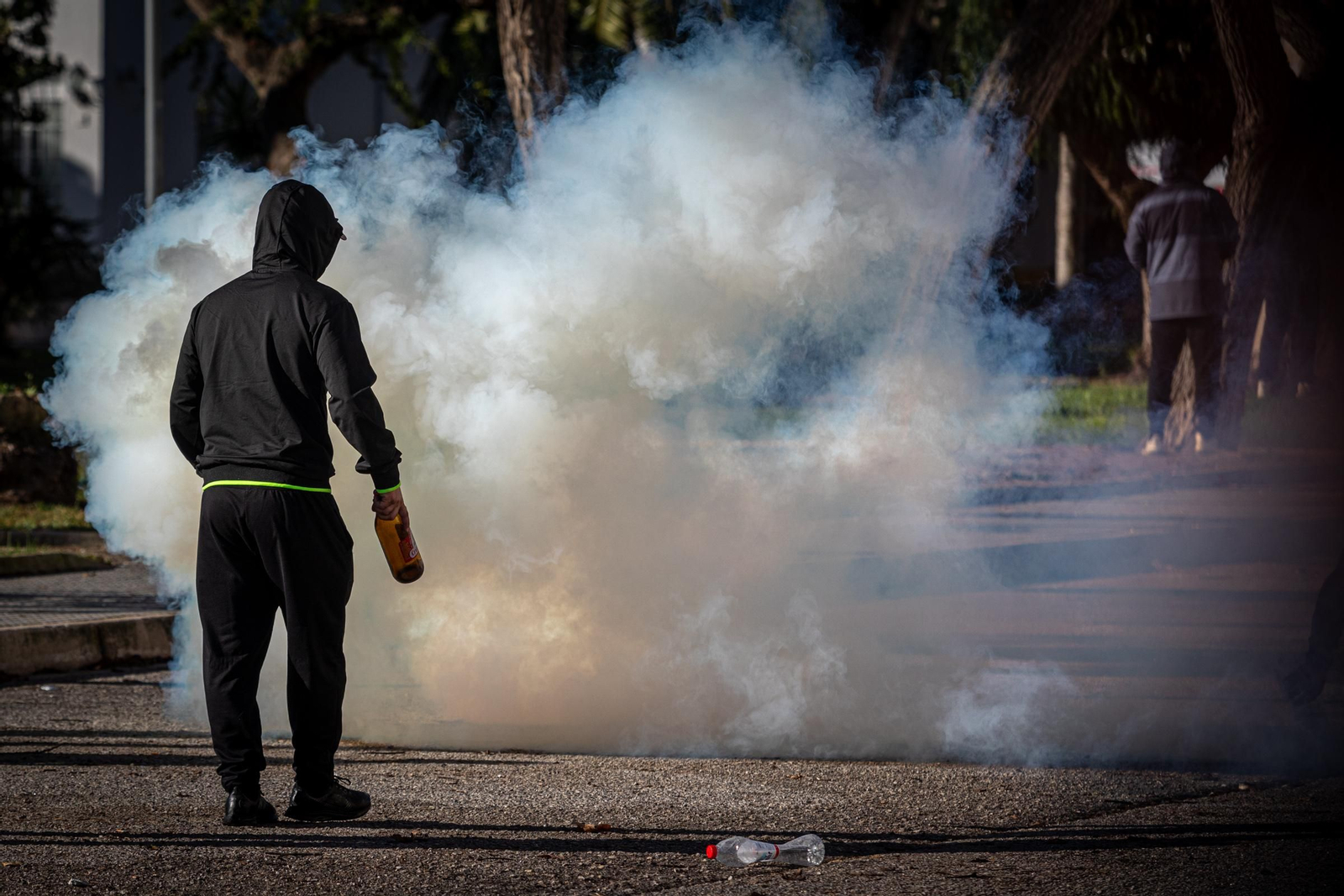 Imágenes de la novena jornada de huelga del metal en Cádiz