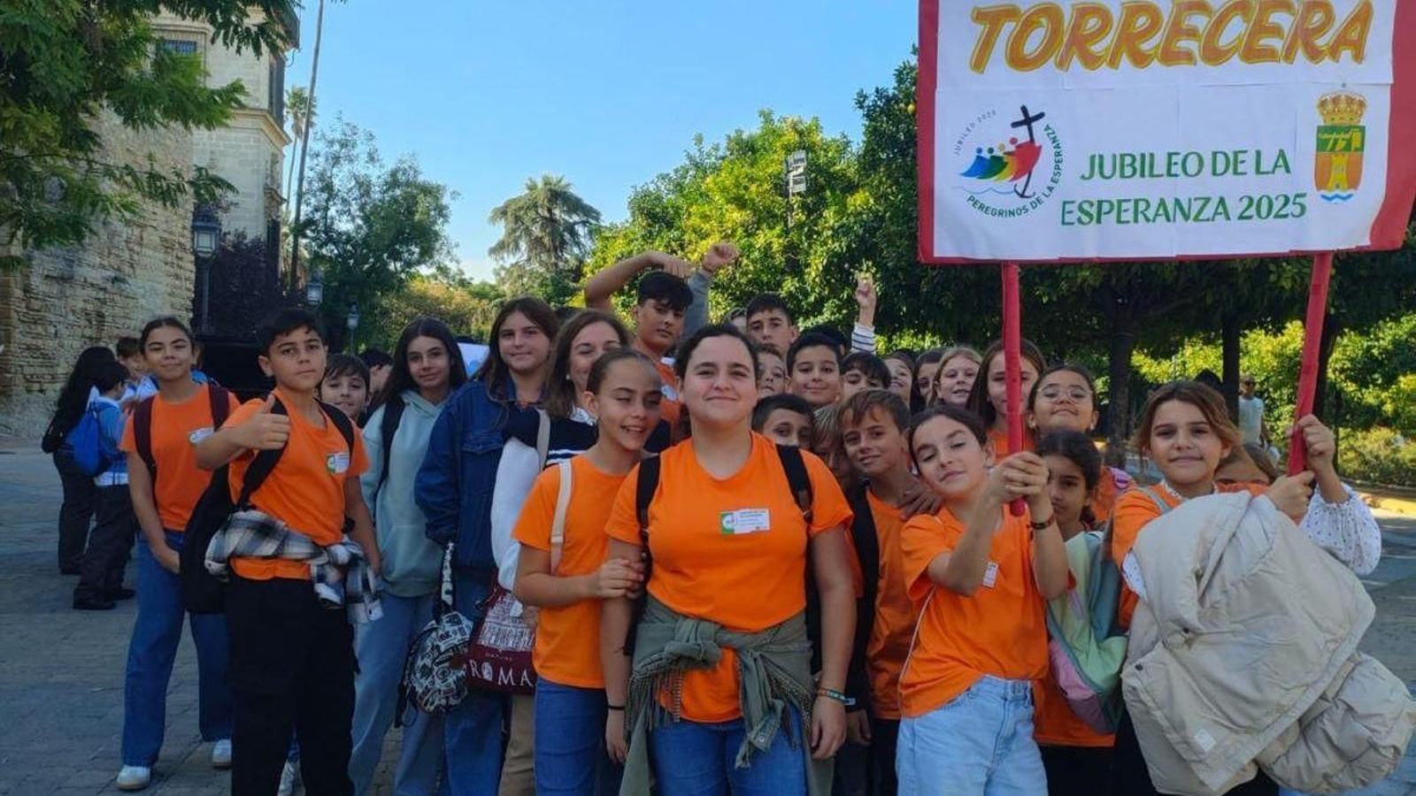 Jóvenes de Torrecera participan en los Jubileos de Estudiantes.