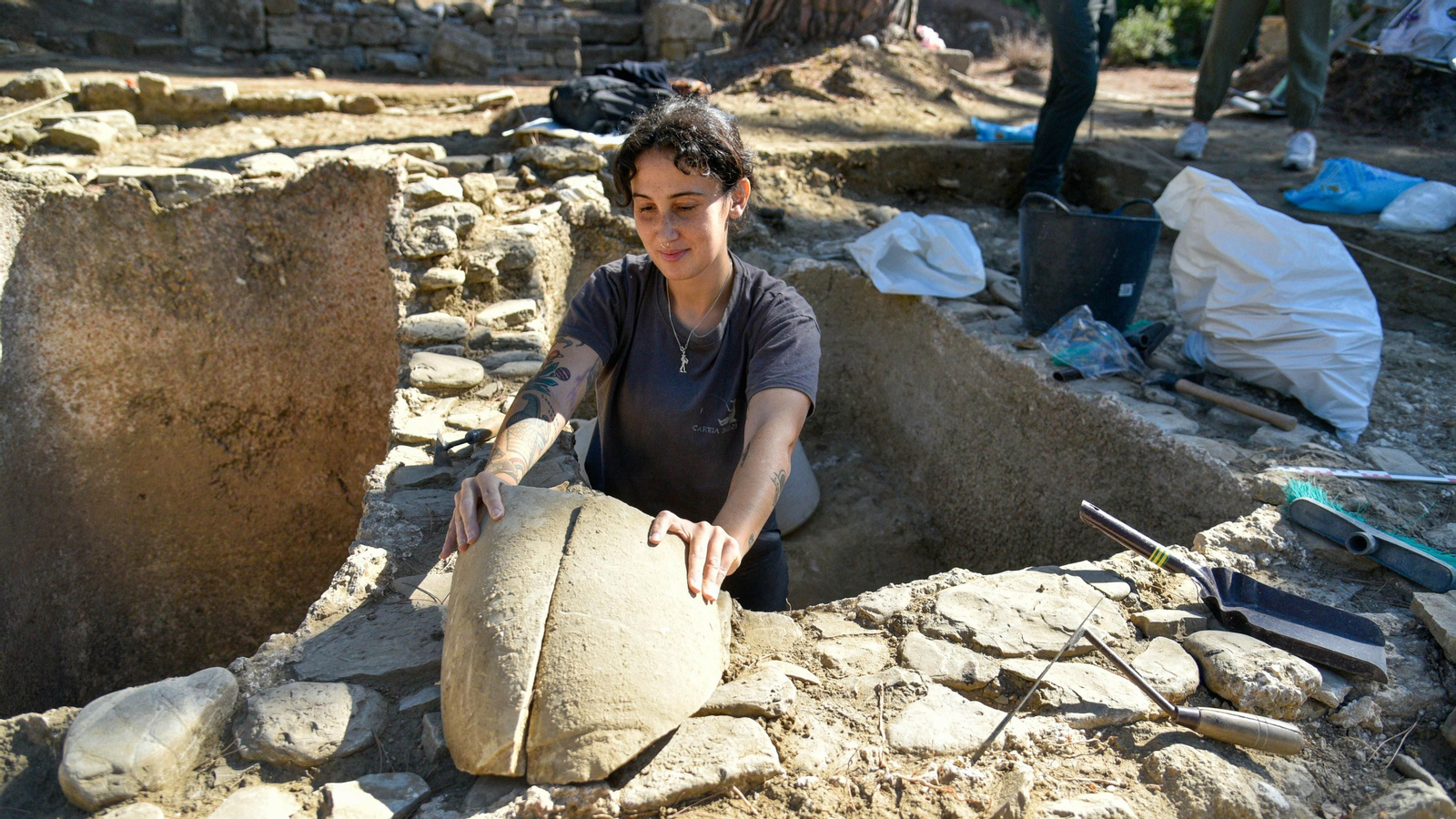 La fabrica de salazón en el yacimiento arqueológico de Carteia