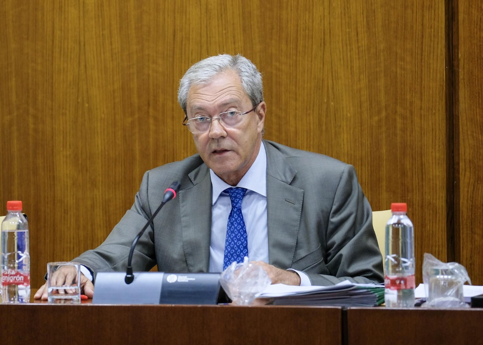 El consejero Rogelio Velasco, en una comparecencia en comisión parlamentaria anterior al estado de alarma.