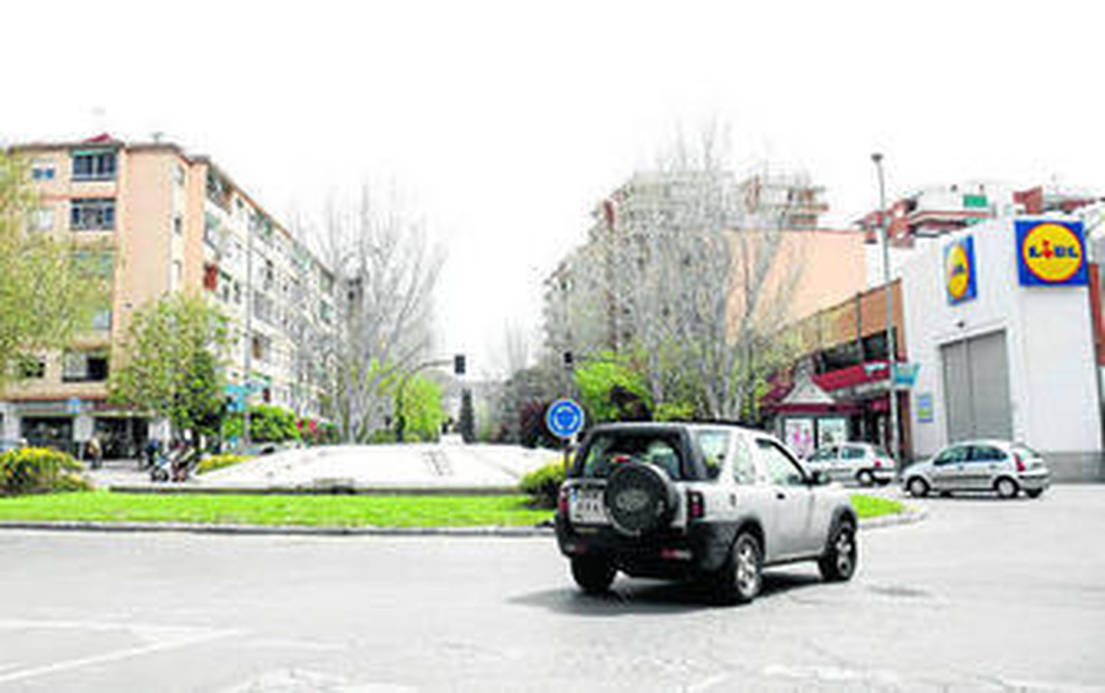 Vista de la Carretera de Antigua de Málaga en el corazón de La Chana.