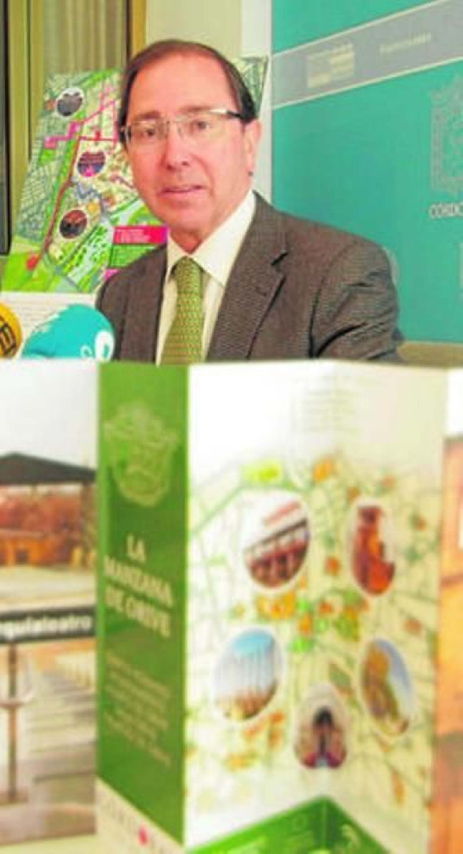 Rafael Jaén, ayer, en la presentación de las rutas.