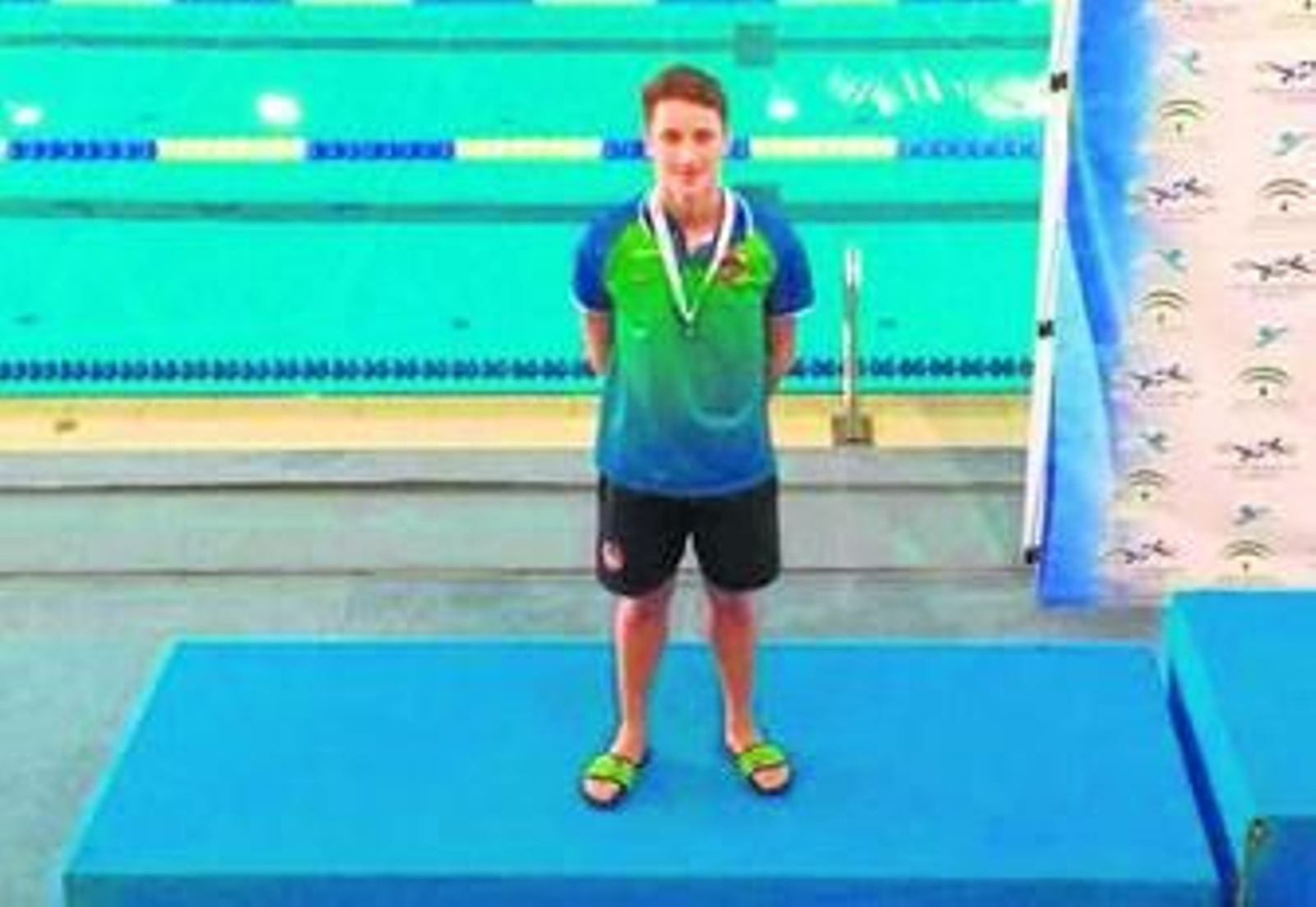 El joven nadador Javier Ángel Fernández.