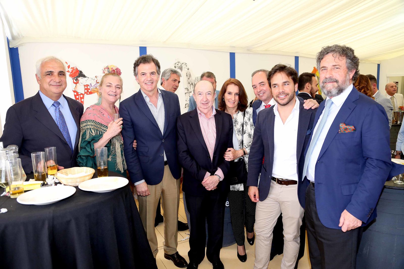 Personal del Grupo Texa, ayer en la caseta de ‘Diario de Jerez’.