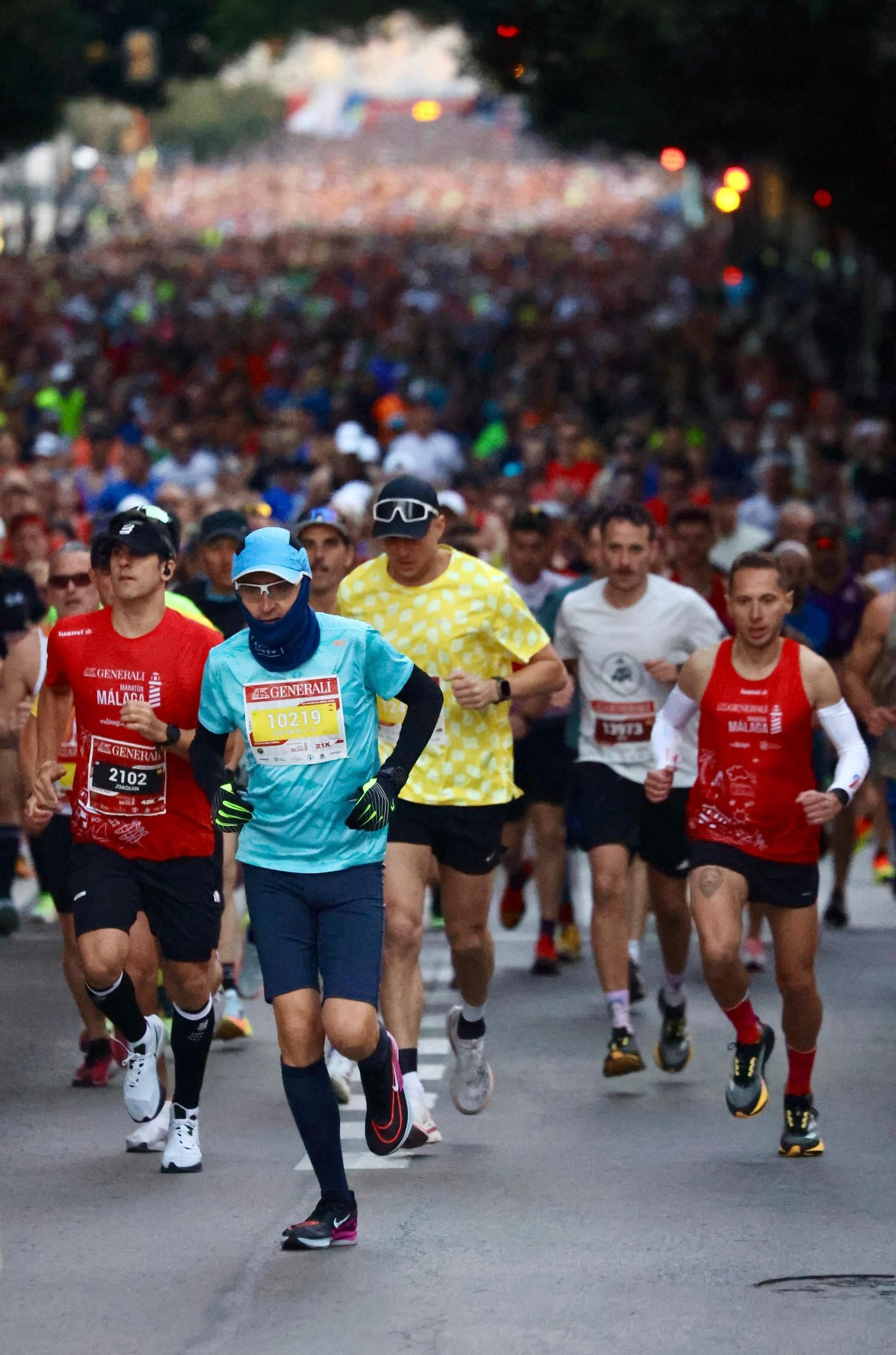 Las mejores fotos de la Maratón de Málaga 2024