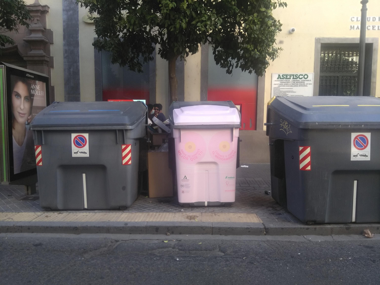 Contenedores de basura en Córdoba.