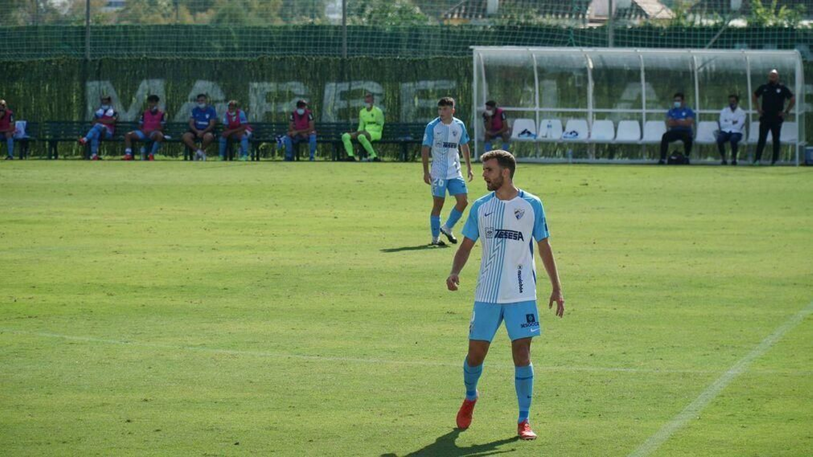 Una imagen del filial en Marbella jugando contra el Torremolinos
