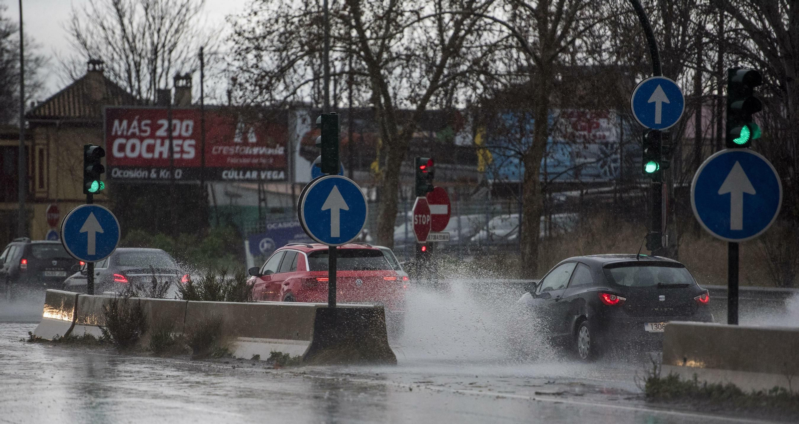 Todas las imágenes del paso del temporal por Granada