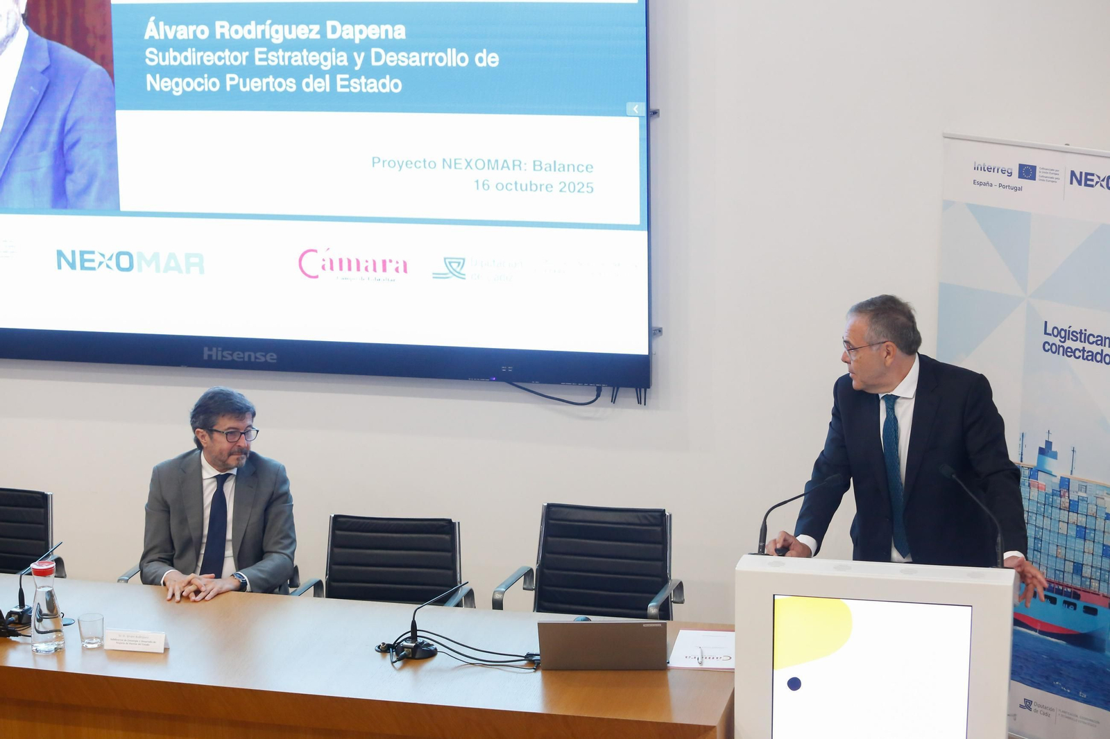 Las imágenes de la ponencia de Manuel Rodríguez Dapena, subdirector de Puertos del Estado, en la Cámara de Comercio del Campo de Gibraltar