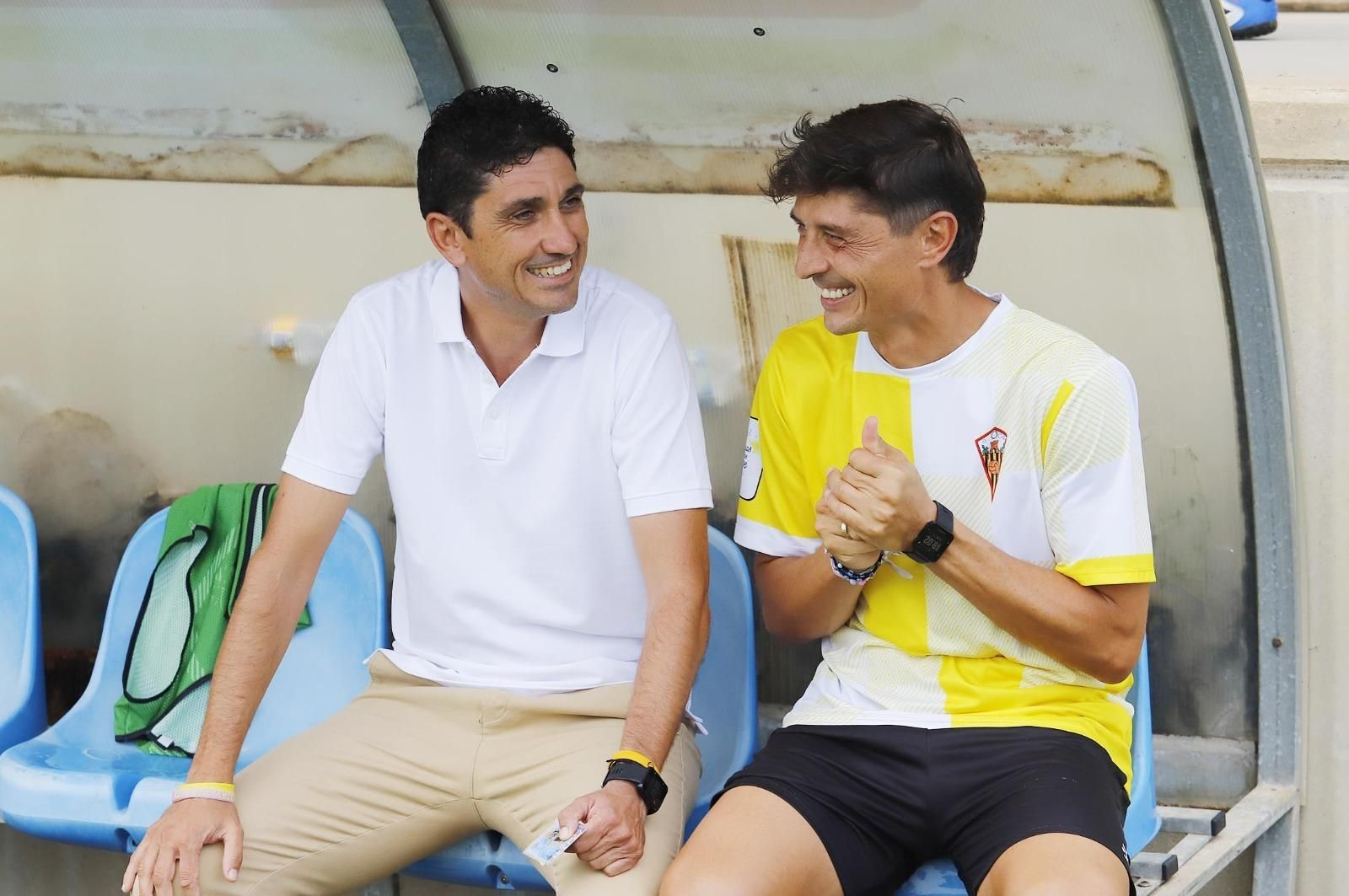 Pavón y Jesús Vázquez, antes del encuentro.