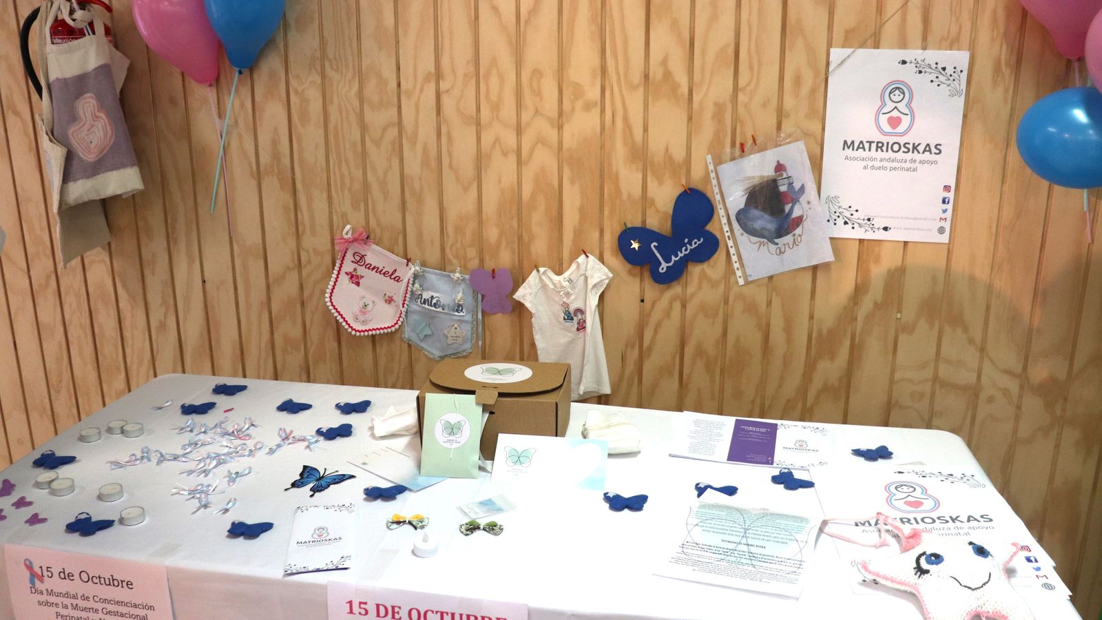 El 'Rincón del Recuerdo', en el hospital Juan Ramón Jiménez.