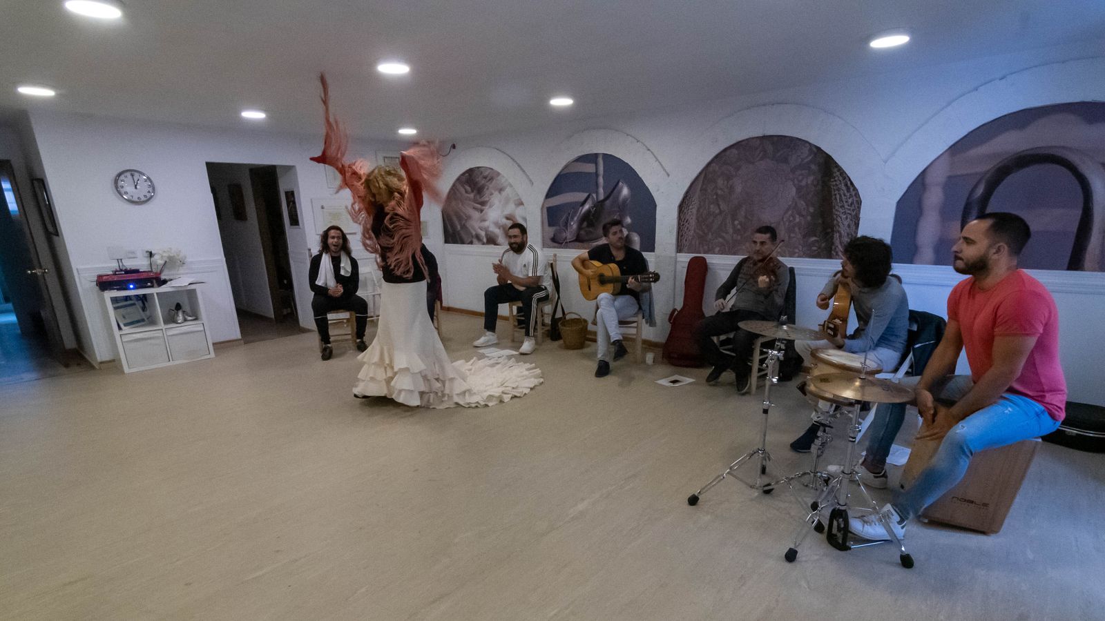 Las fotos del ensayo del ultimo espectaculo de Mónika Bellido