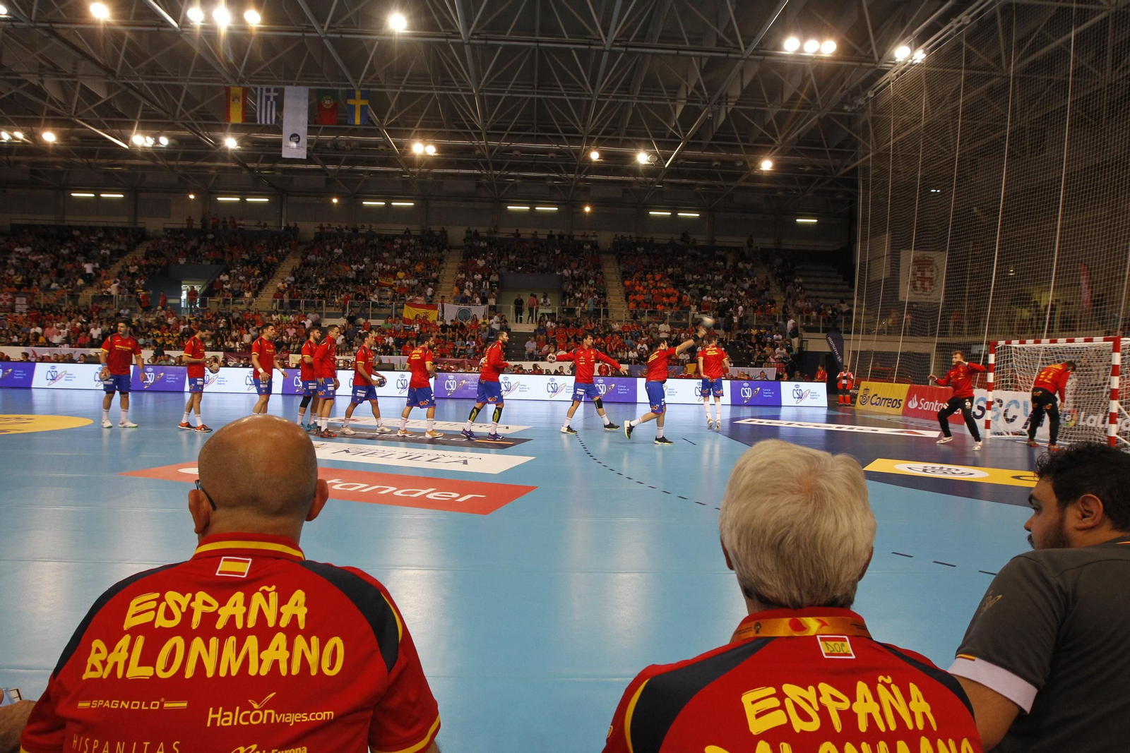 Fotogalería España-Suecia. Balonmano. Palacio Juegos Mediterráneos. Almería