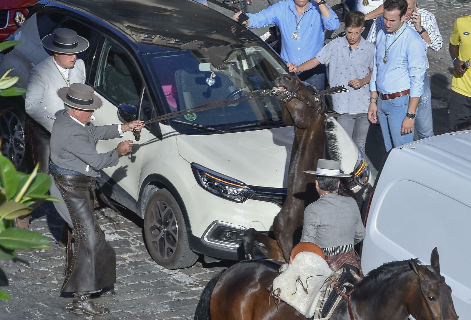 La salida de la Hermandad del Rocío de Triana, en imágenes