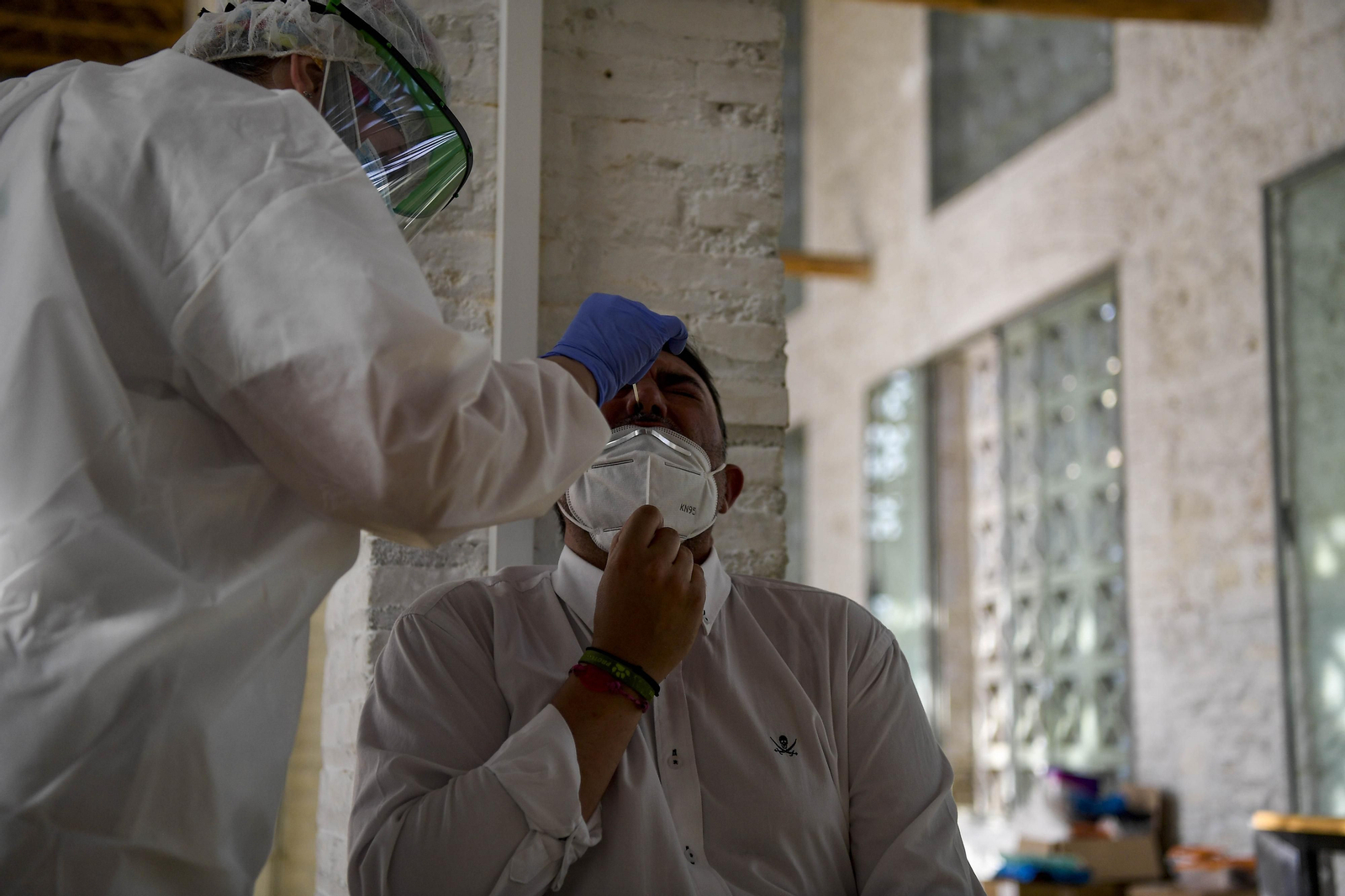 Una prueba de detección del coronavirus