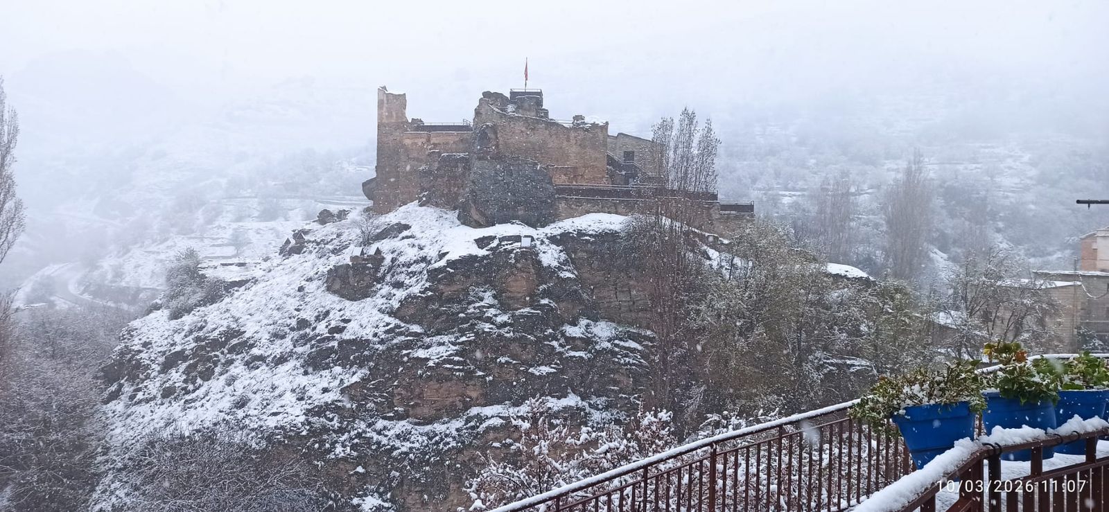 La nieve ha cubierto Bacares este 10 de marzo