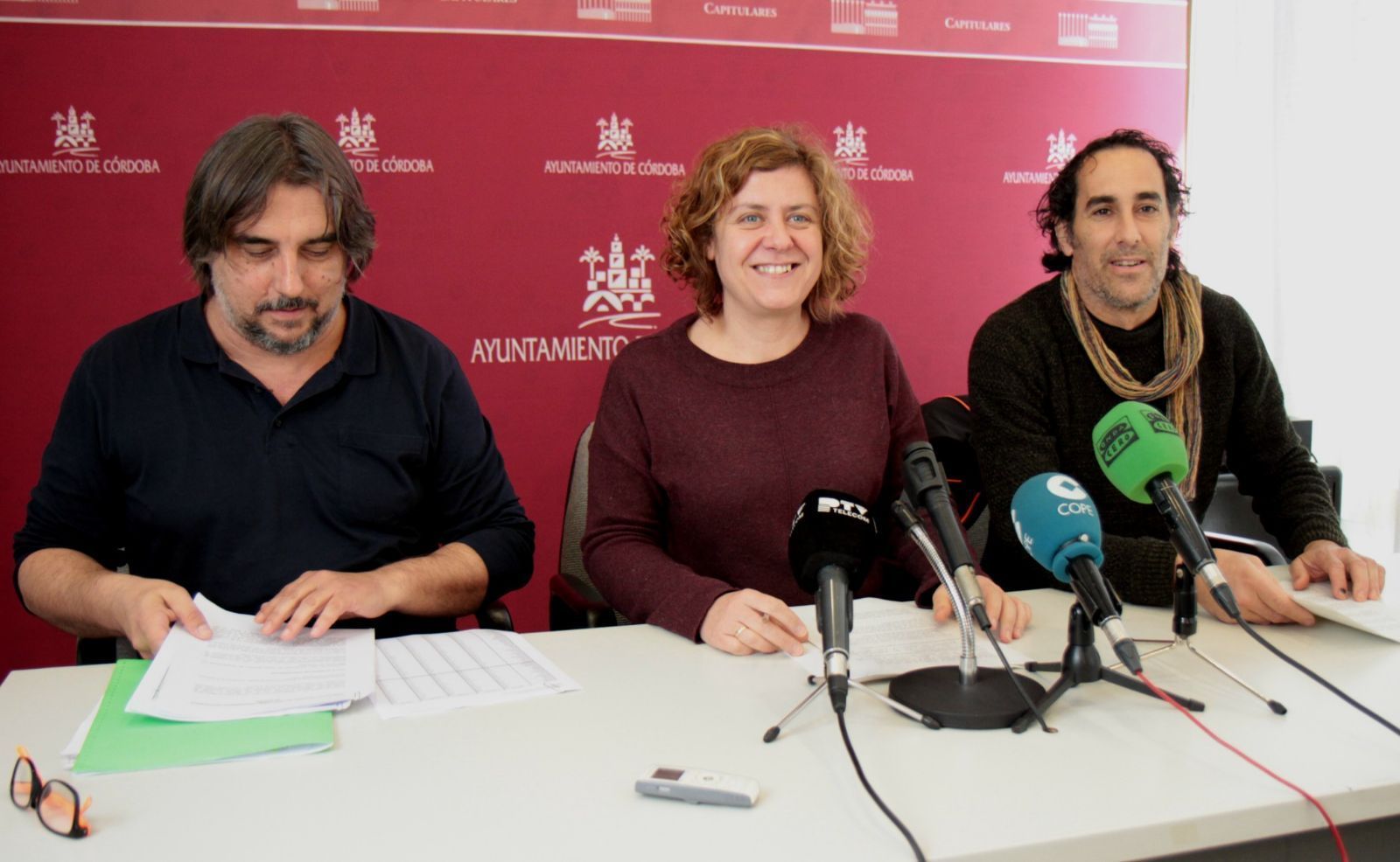 Rafael Ibáñez, Alba Doblas y Juan Hidalgo.