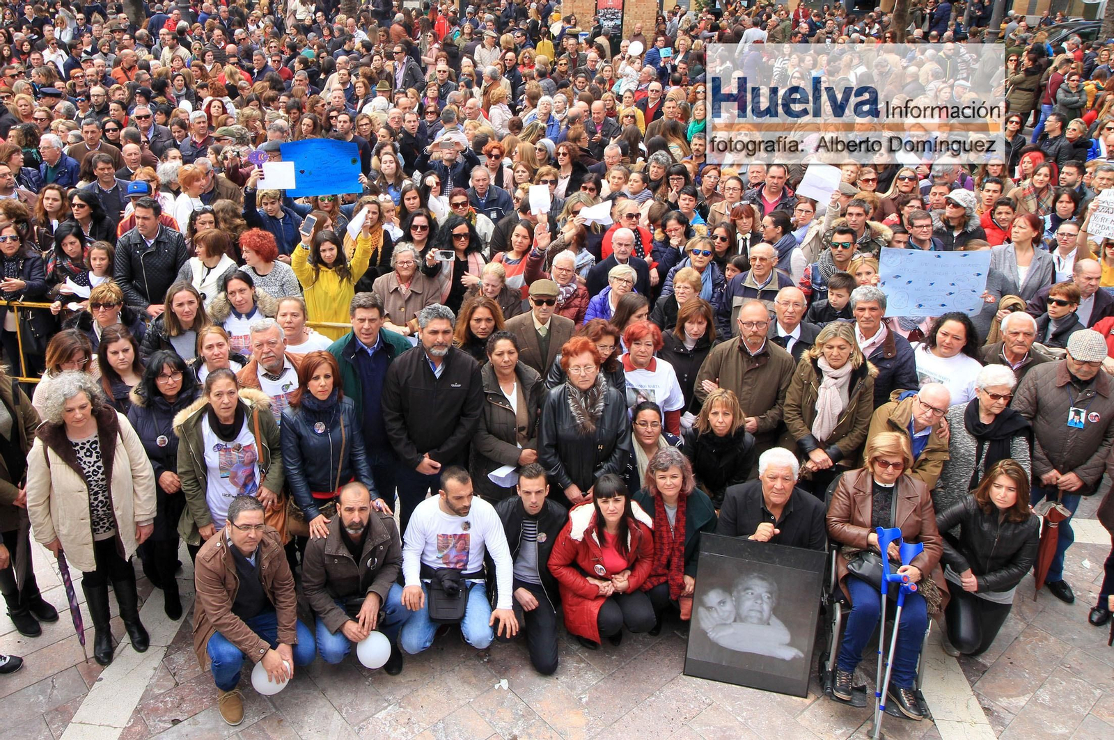 Imágenes de la manifestación contra la derogación de la prisión permanente revisable celebrada en Huelva