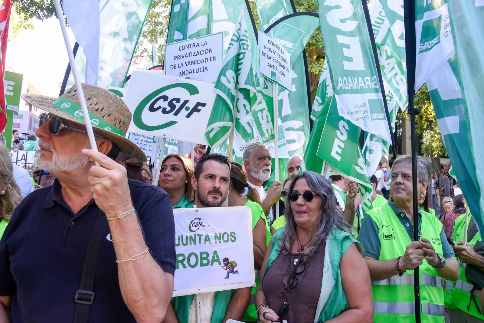 Protesta por la sanidad pública en Andalucía