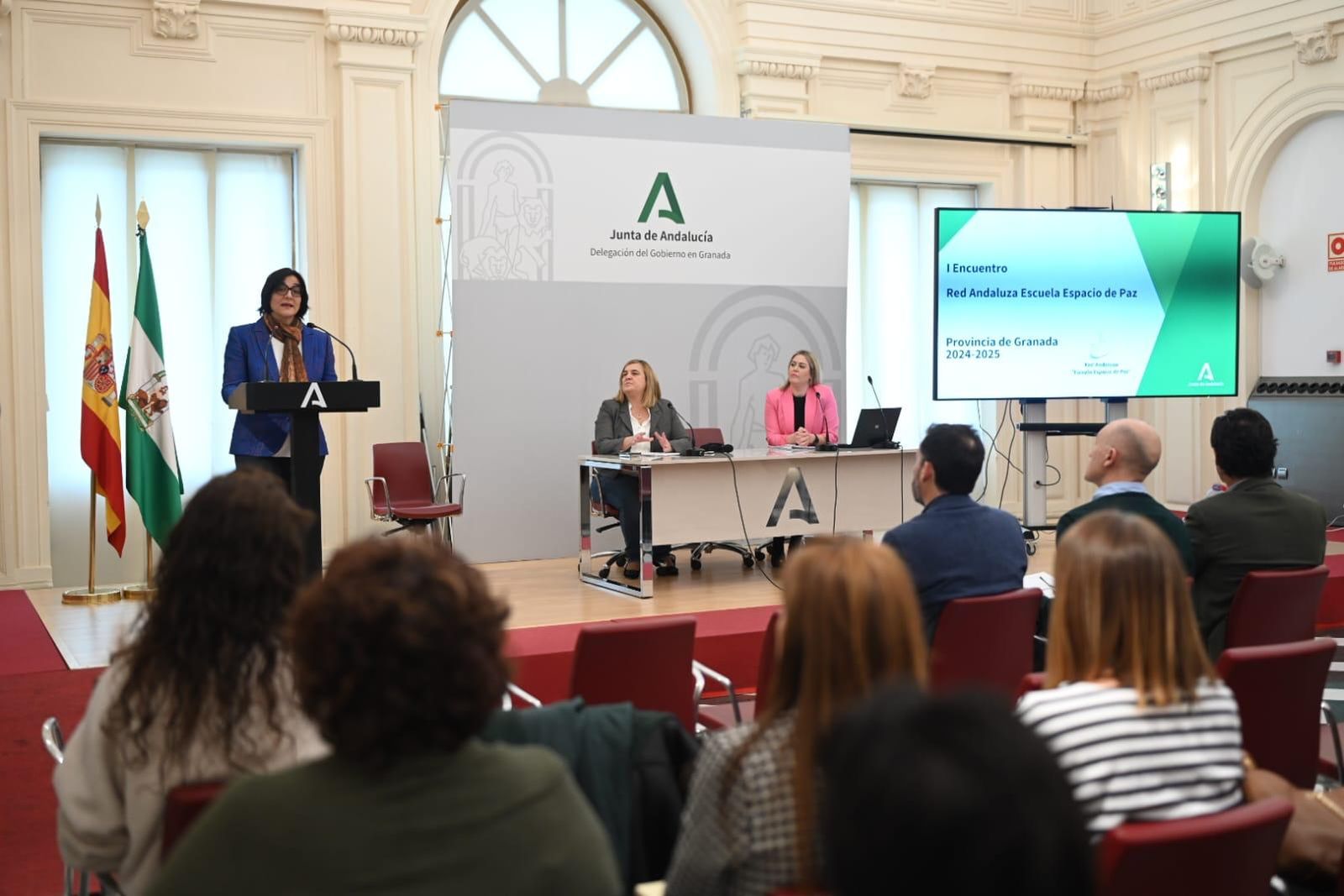 Imagen del encuentro celebrado en la sede de la Junta de Andalucía en Granada