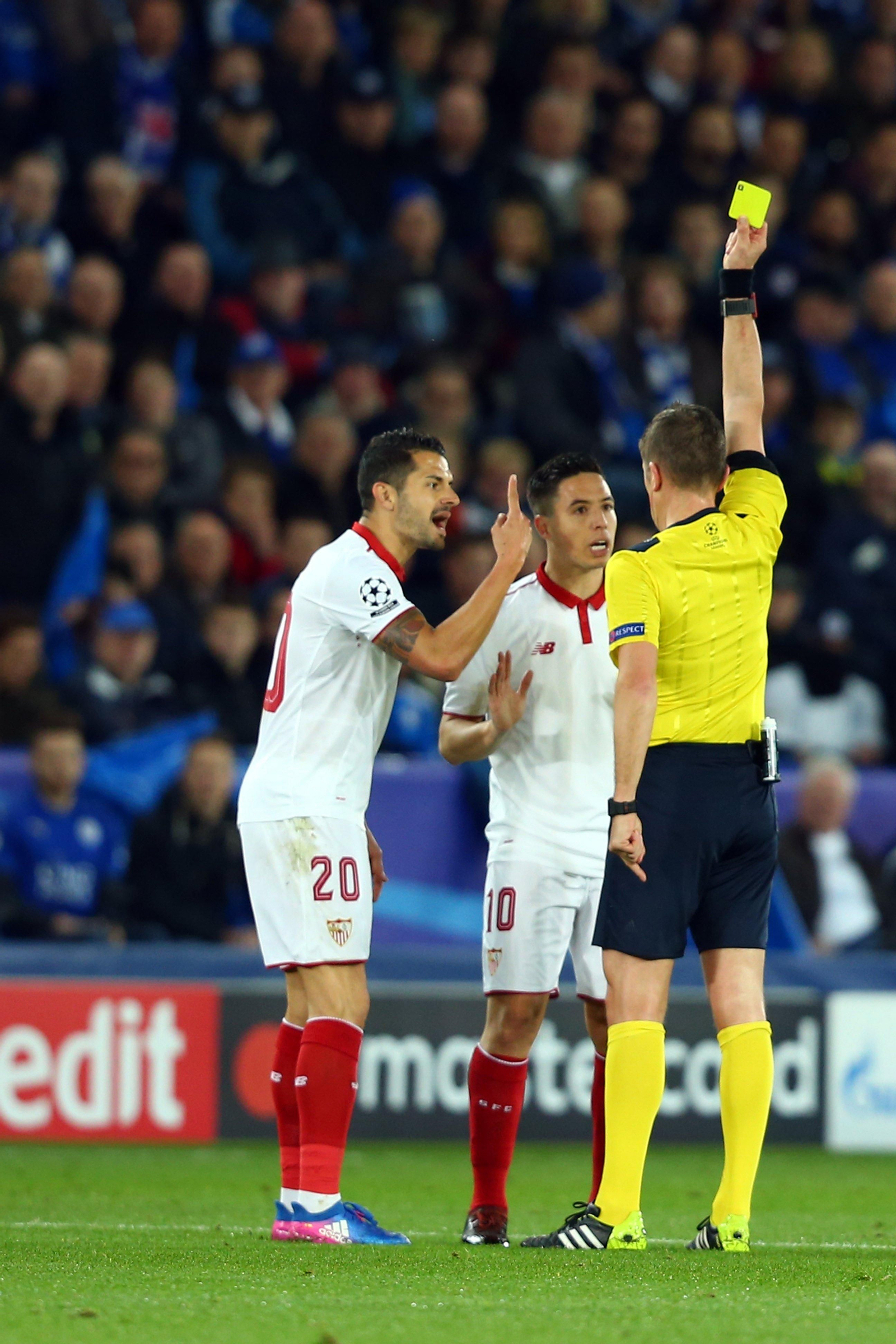 El Leicester-Sevilla FC, en imágenes