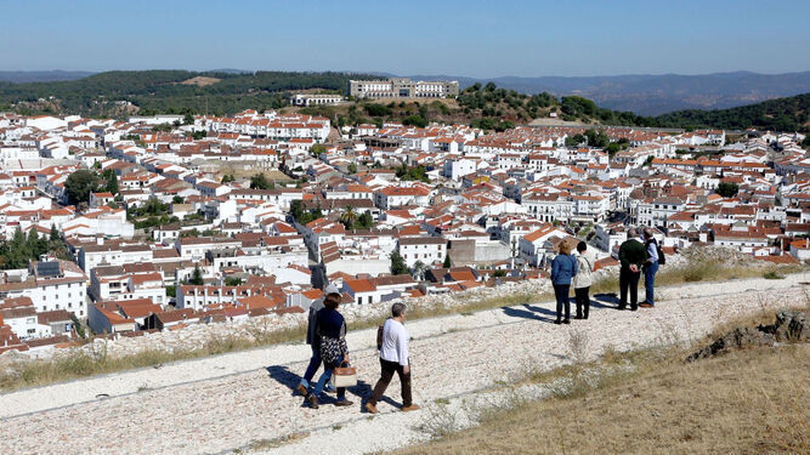 Vista de Aracena antes de la pandemia.