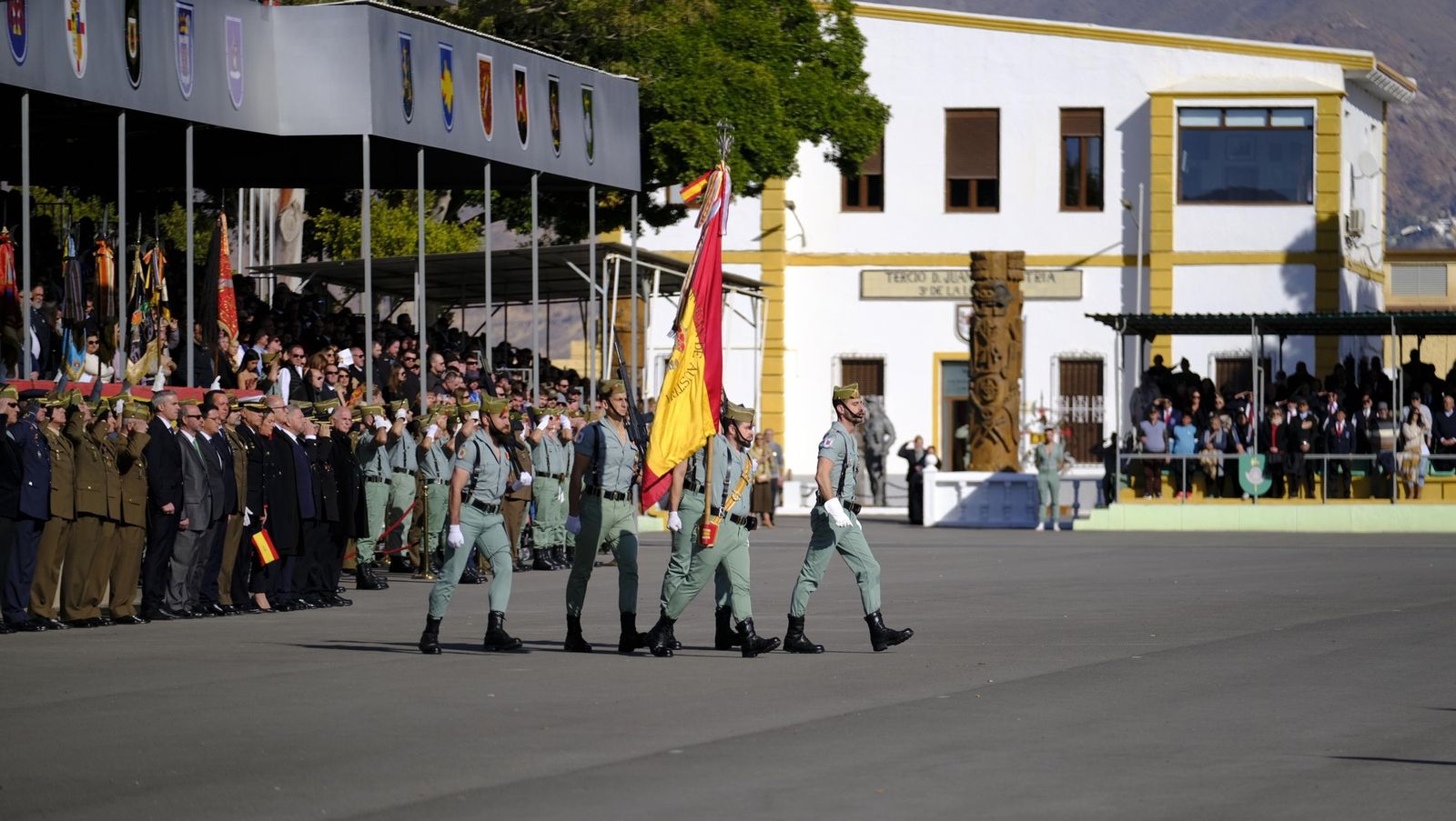 Conmemoración del Combate de Edchera en la Base Álvarez de Sotomayor de La Legión, en imágenes