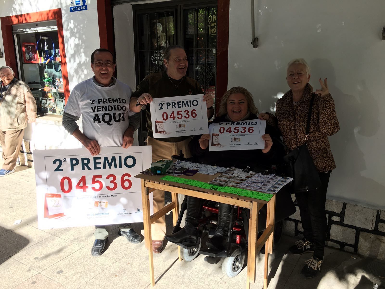 Los premiados en la Lotería de Navidad en Málaga