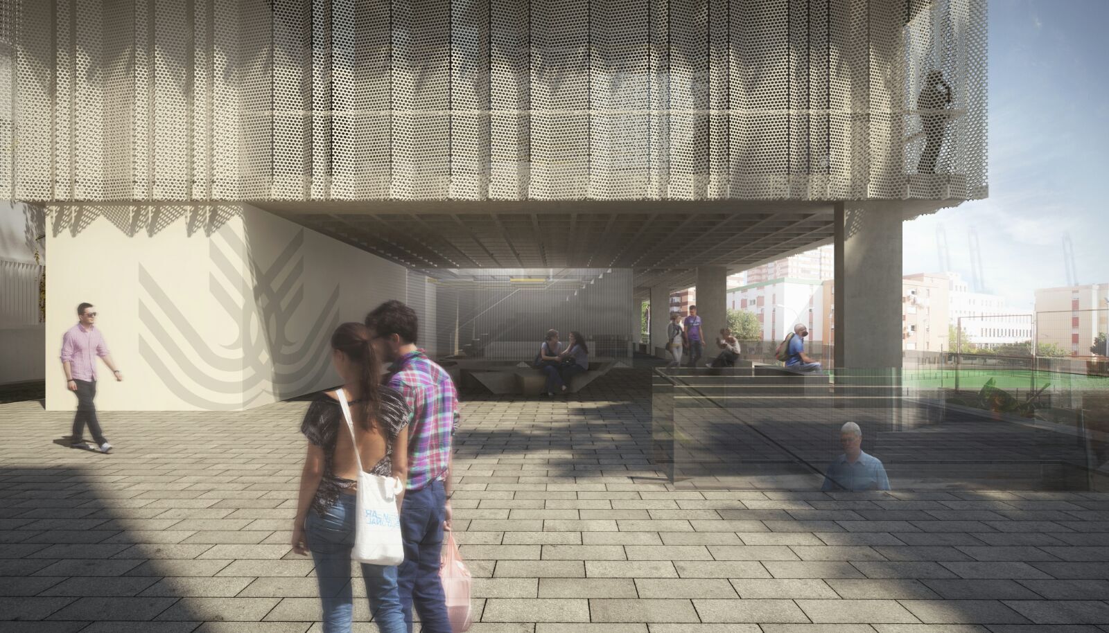 Una recreación de la nueva Biblioteca del Campus Bahía de Algeciras.