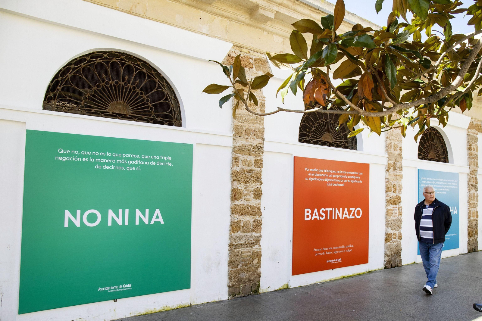 Imagen de archivo de las palabras de Cádiz en el Mercado Central de Abastos