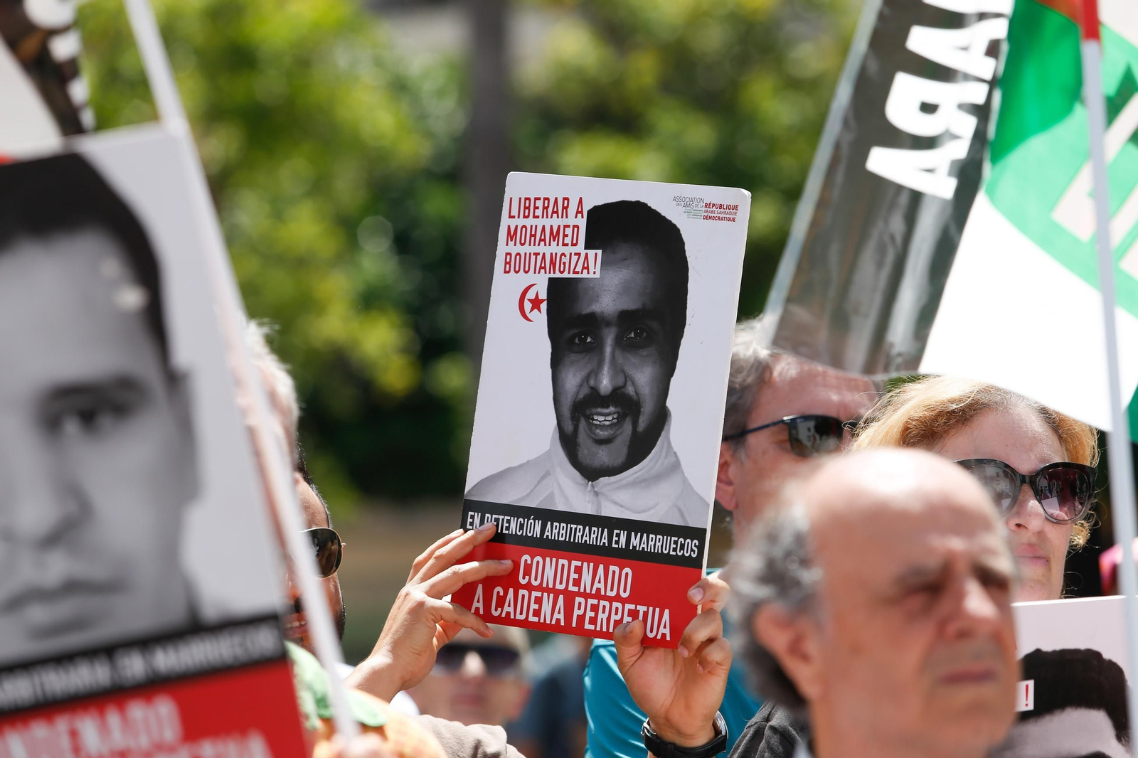 Las fotos de la concentración por los presos políticos saharauis en Algeciras